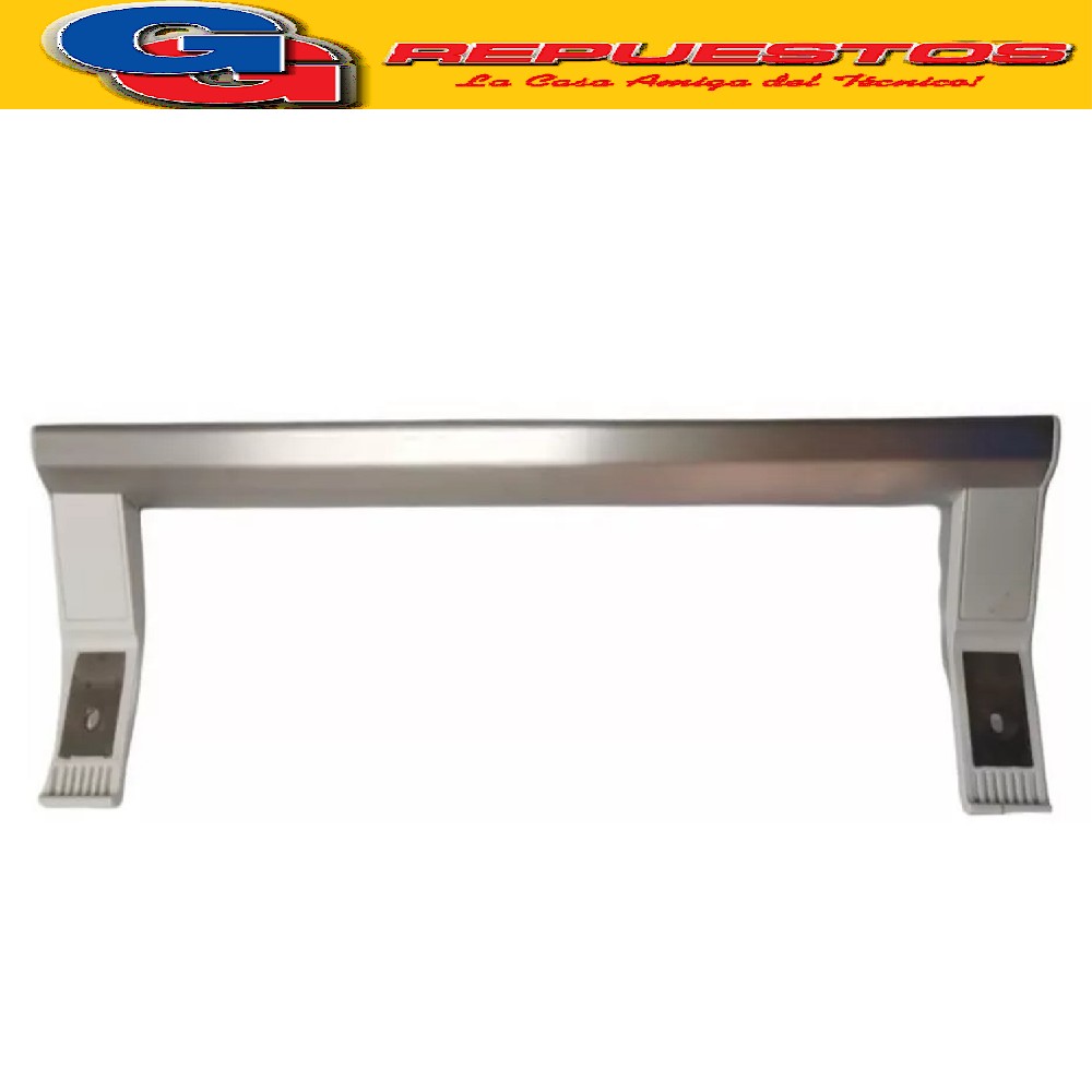 MANIJA INFERIOR BLANCA DE FREEZER HELADERA PARA SIAM  HSIFT3 30 BT- HSIFC320BT - HSIFC3 60BT-HSIFT330B-HSICT340B (MANIJA CHICA INFERIOR NEO FROST/NO FROST). Cod.Origen: PRF300253101 (ATMA-SIAM-PHILCO-MIDEA) MANIJA SIAM FREEZER R2500 BLANCA HSI FT330BT-HSI FC320BT-HSI FC360BT-HSI FT330B-HSI CT340B Distancia entre los tornillos aproximadamente 22cm