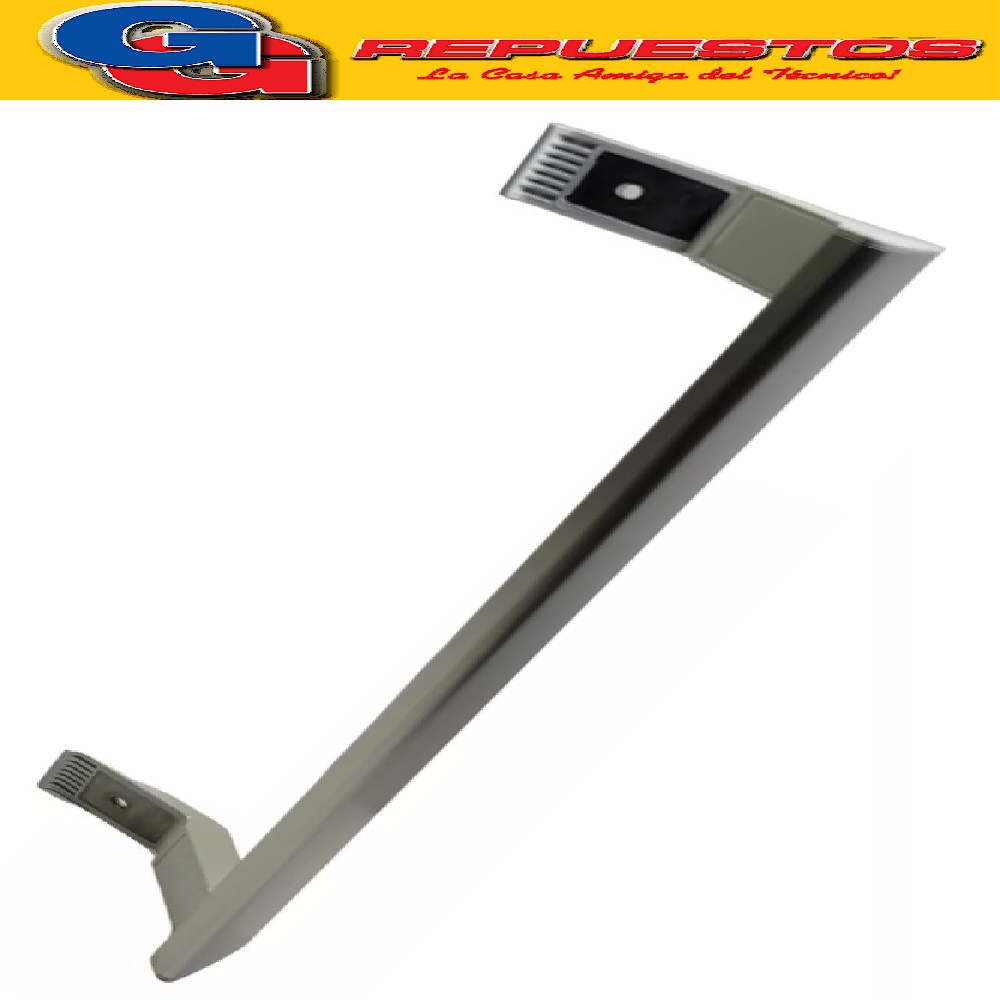 MANIJA INFERIOR BLANCA DE FREEZER HELADERA PARA SIAM  HSIFT3 30 BT- HSIFC320BT - HSIFC3 60BT-HSIFT330B-HSICT340B (MANIJA CHICA INFERIOR NEO FROST/NO FROST). Cod.Origen: PRF300253101 (ATMA-SIAM-PHILCO-MIDEA) MANIJA SIAM FREEZER R2500 BLANCA HSI FT330BT-HSI FC320BT-HSI FC360BT-HSI FT330B-HSI CT340B Distancia entre los tornillos aproximadamente 22cm