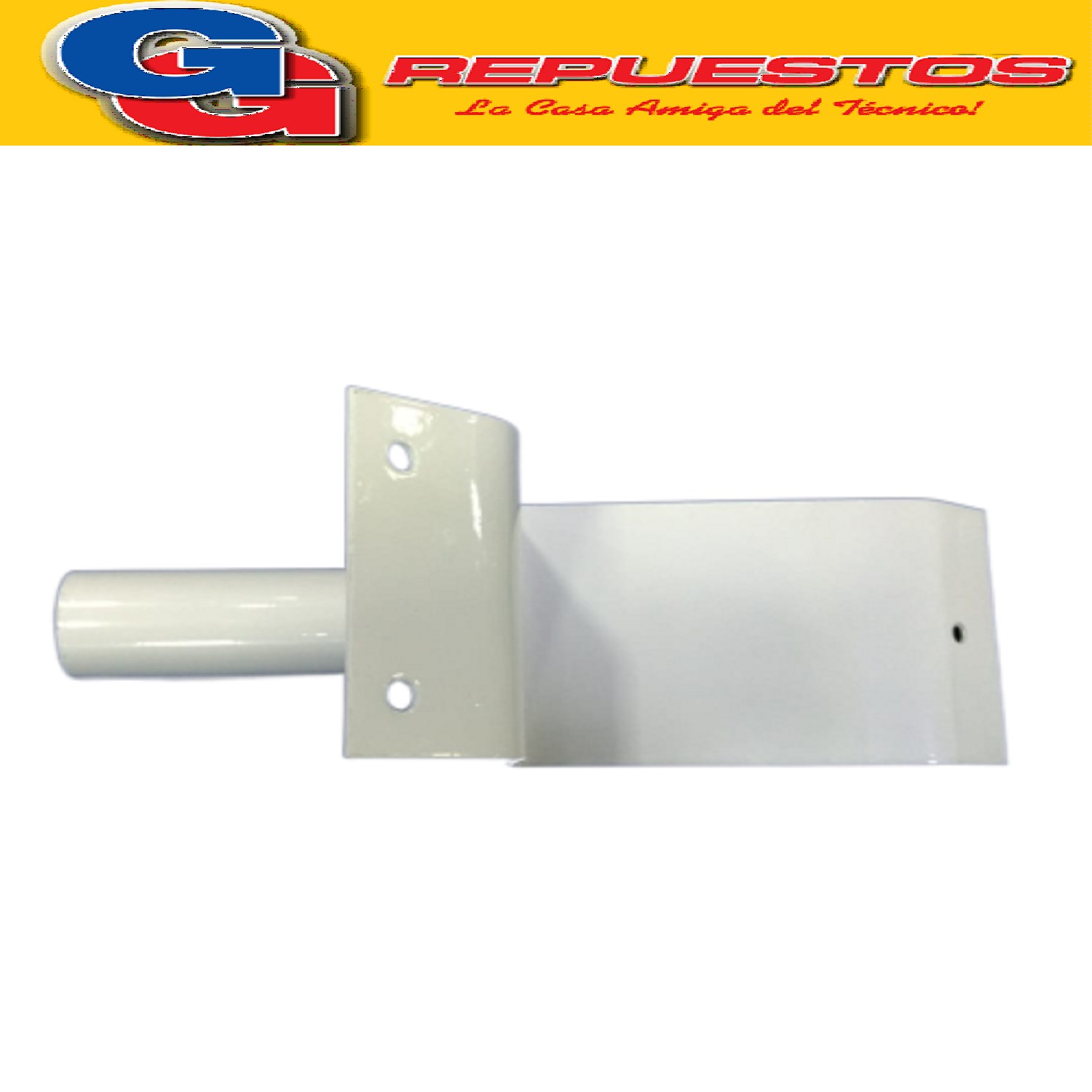 SOPORTE DE PARED CAÑO FINO PARA VENTILADOR AXEL DIAMETRO EXT ERIOR 25MM LARGO DEL CAÑO 88MM EN (COLOR BLANCO Y GRIS)