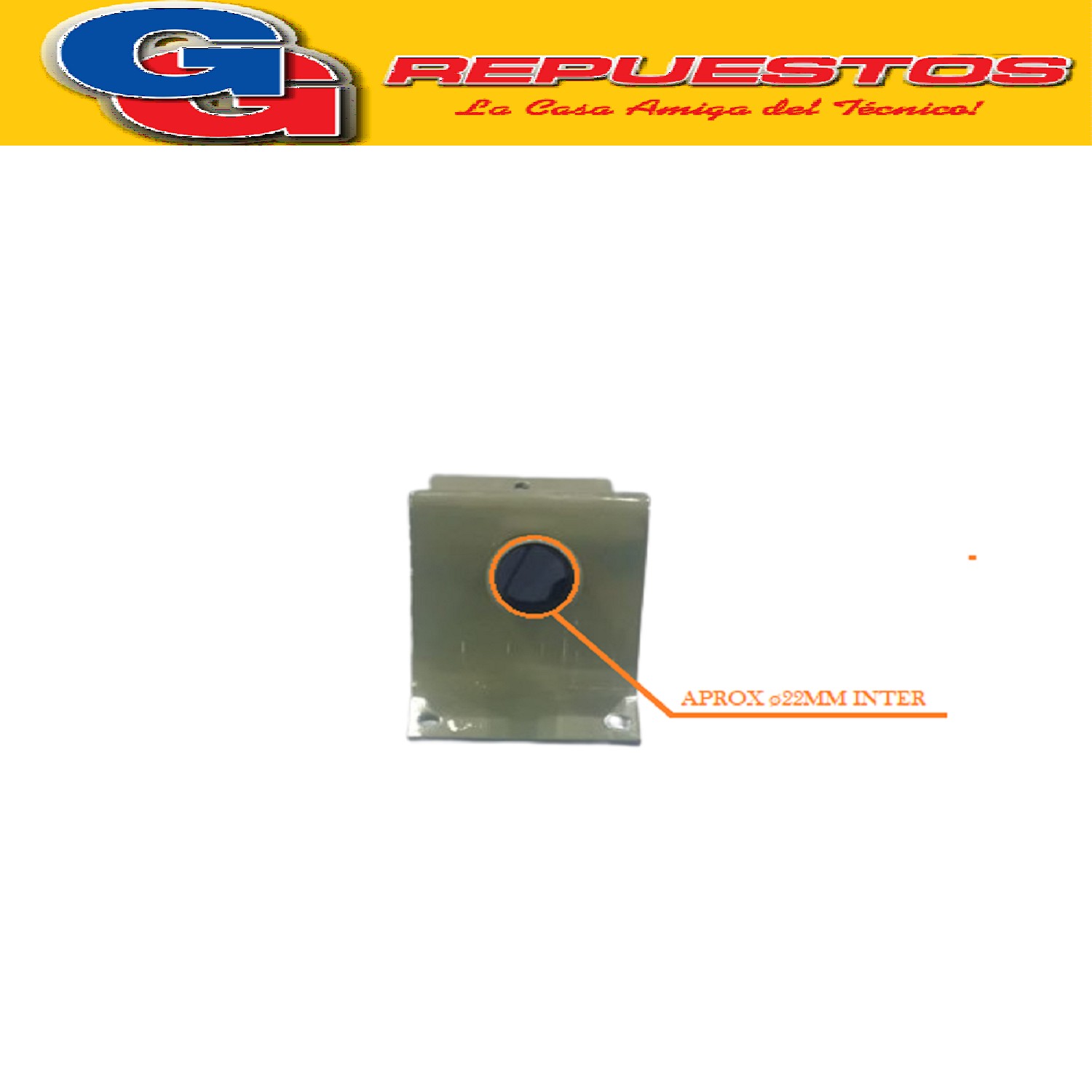 SOPORTE DE PARED CAÑO FINO PARA VENTILADOR AXEL DIAMETRO EXT ERIOR 25MM LARGO DEL CAÑO 88MM EN (COLOR BLANCO Y GRIS)