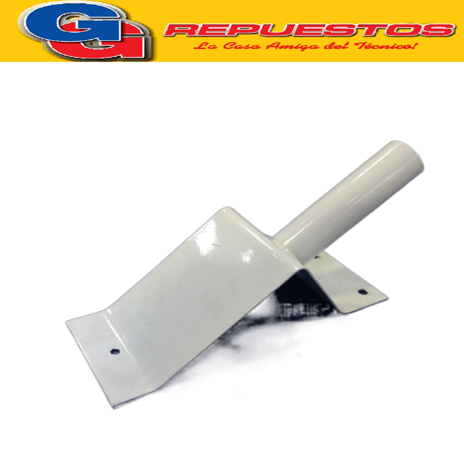 SOPORTE DE PARED CAÑO FINO PARA VENTILADOR AXEL DIAMETRO EXT ERIOR 25MM LARGO DEL CAÑO 88MM EN (COLOR BLANCO Y GRIS)
