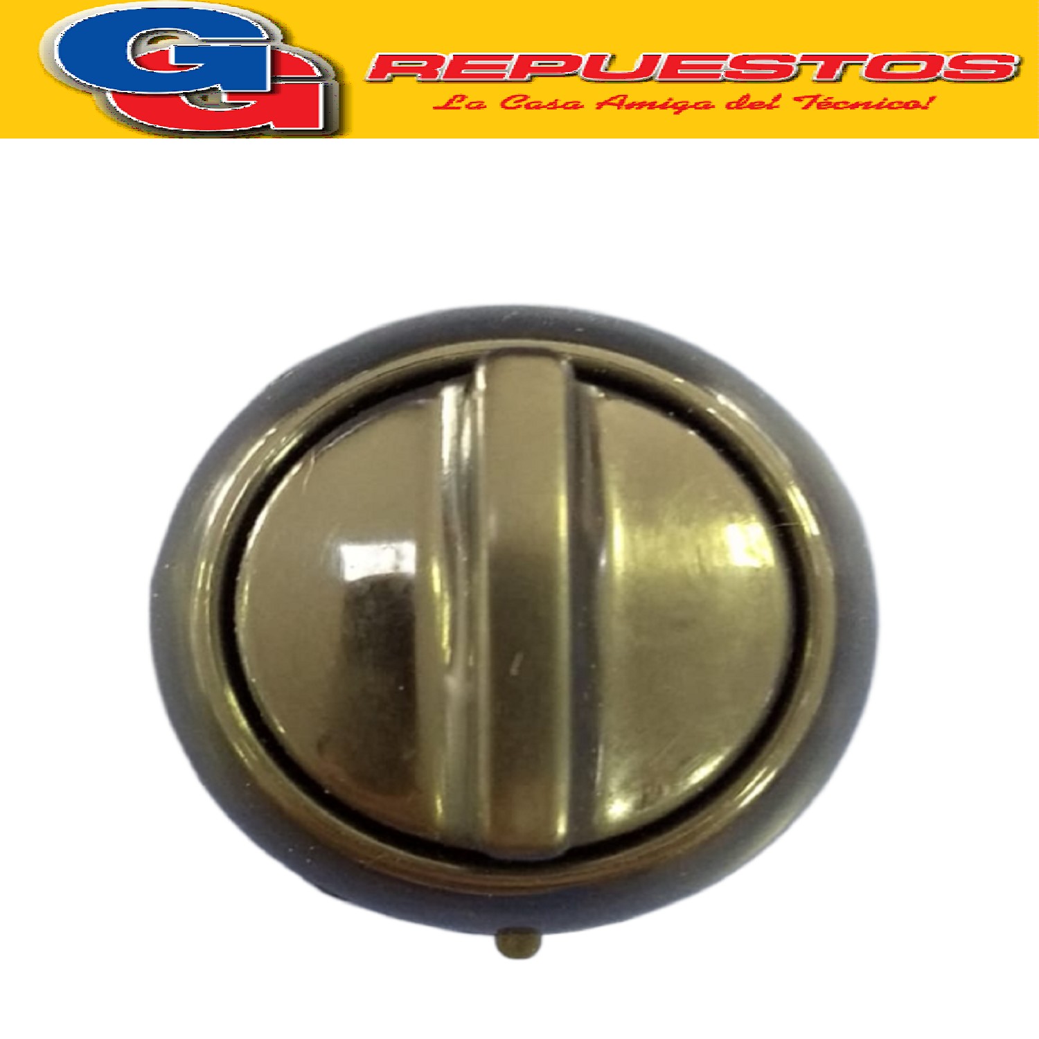 VOLANTE PERILLA COCINA PARA LONGVIE 2001 NEGRA Ø6MM/ PERILLA CON ARO Y RESORTE / DIAMETRO DEL EJE 6MM / - KENIA - ORBIS
