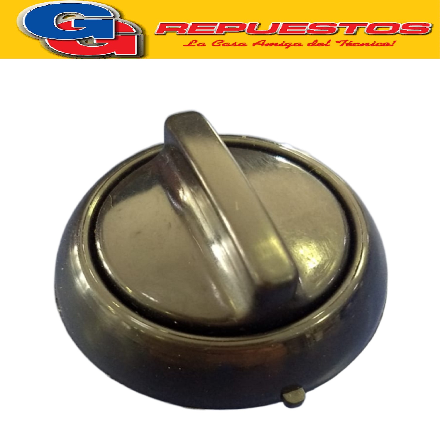 VOLANTE PERILLA COCINA PARA LONGVIE 2001 NEGRA Ø6MM/ PERILLA CON ARO Y RESORTE / DIAMETRO DEL EJE 6MM / - KENIA - ORBIS