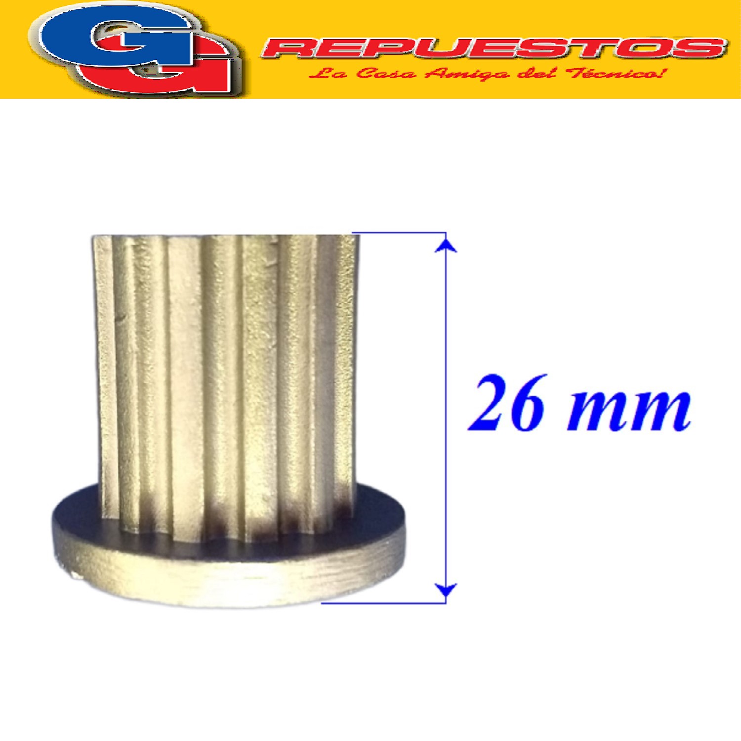 CAÑO COBRE 20CM TCA. 1/8 HH  PARA CAMARA DE AGUA DE CALEFON