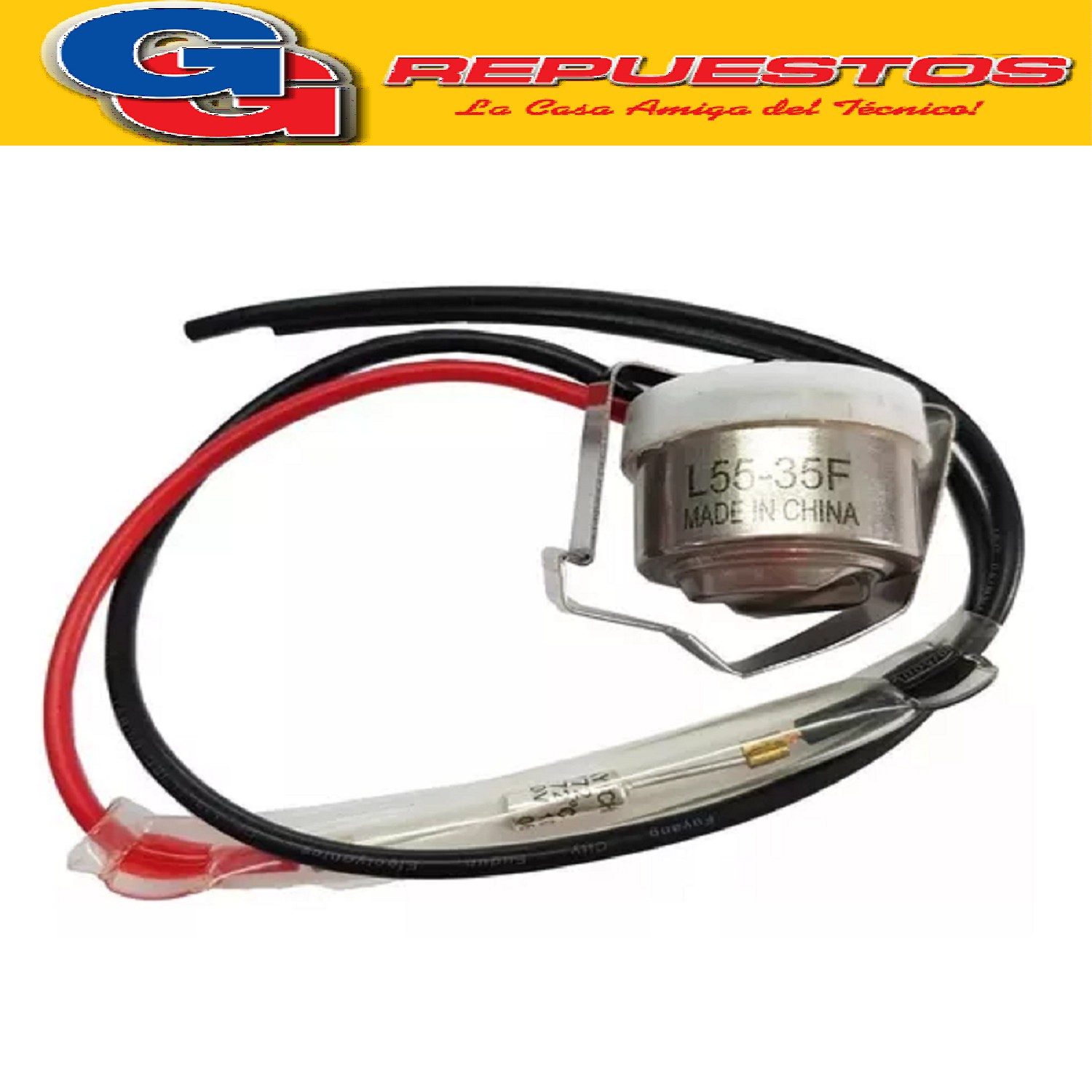 BIMETAL CON FUSIBLE HELADERA NO FROST 12.77ºC 1.66ºC ML55 BI METAL CON FUSIBLE TERMICO PARA HELADERAS, BIMETAL ML55 55 - 35F