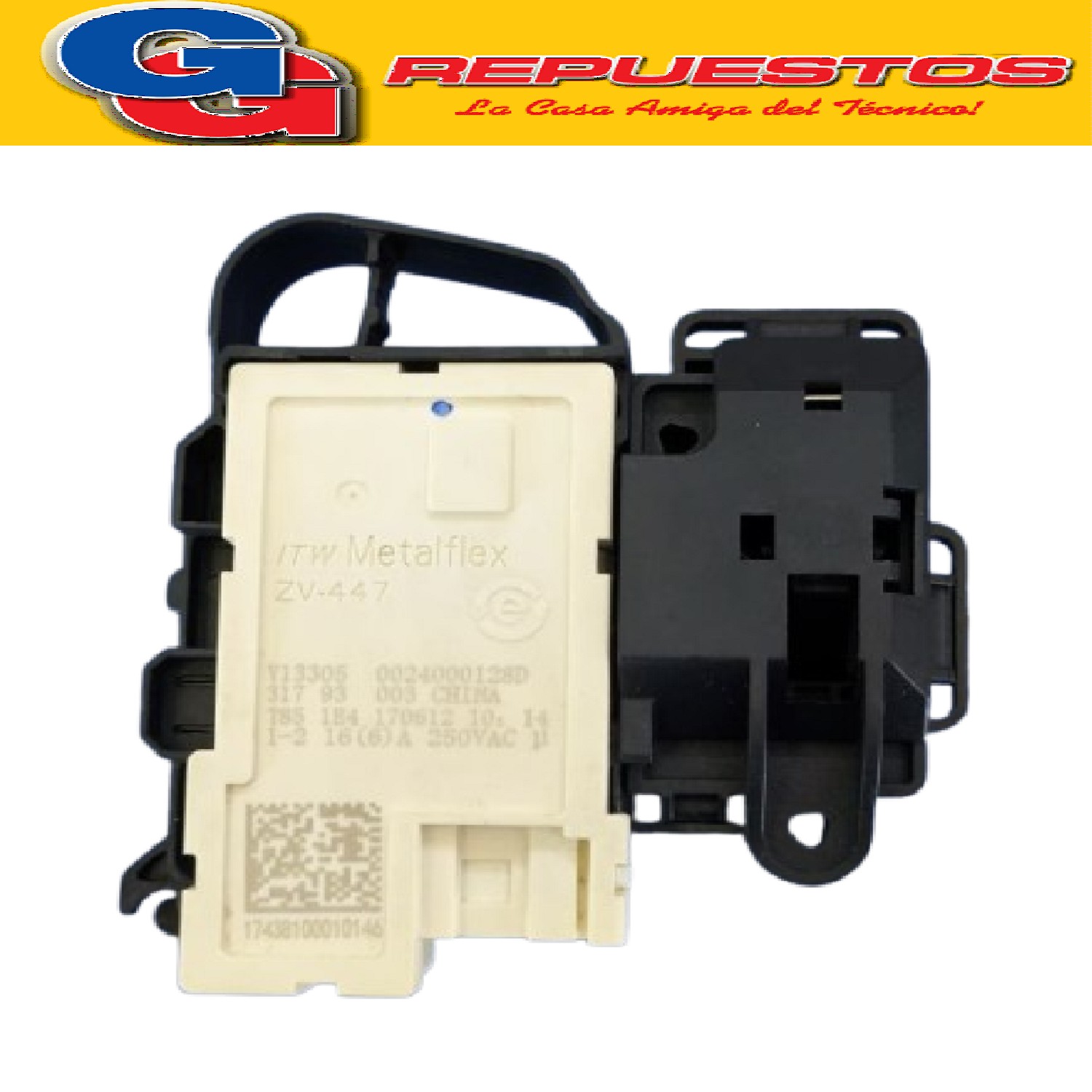 BLOCAPUERTA LAVASECARROPAS  PHILCO COMPATIBLE CON LS / PH90  PARA SIAM LSI LS65B1(AZUL T/ORIGINAL) -BGH BWFI9S18- CARRIER SILVER MIDEA WFTP108SAR1A-GENERAL ELECTRIC LVGE18E14MA. (BLOCAPUERTA de 3 CONT.ORIGINAL) Cod.Origen: WW01L01713 (MABE) BLOCAPUERTAS CARRIER SILVER 0024000128A (HAIER) ROLD /ELETTROSER.ROLD DK040550 - HAIER 0024000128D (HAIER) PHILCO () Productor: METALFLEX ZV2-472 (474 ) ZV204 (472) KM-20 (17438100004745) 20181104 00699 LAVARROPAS