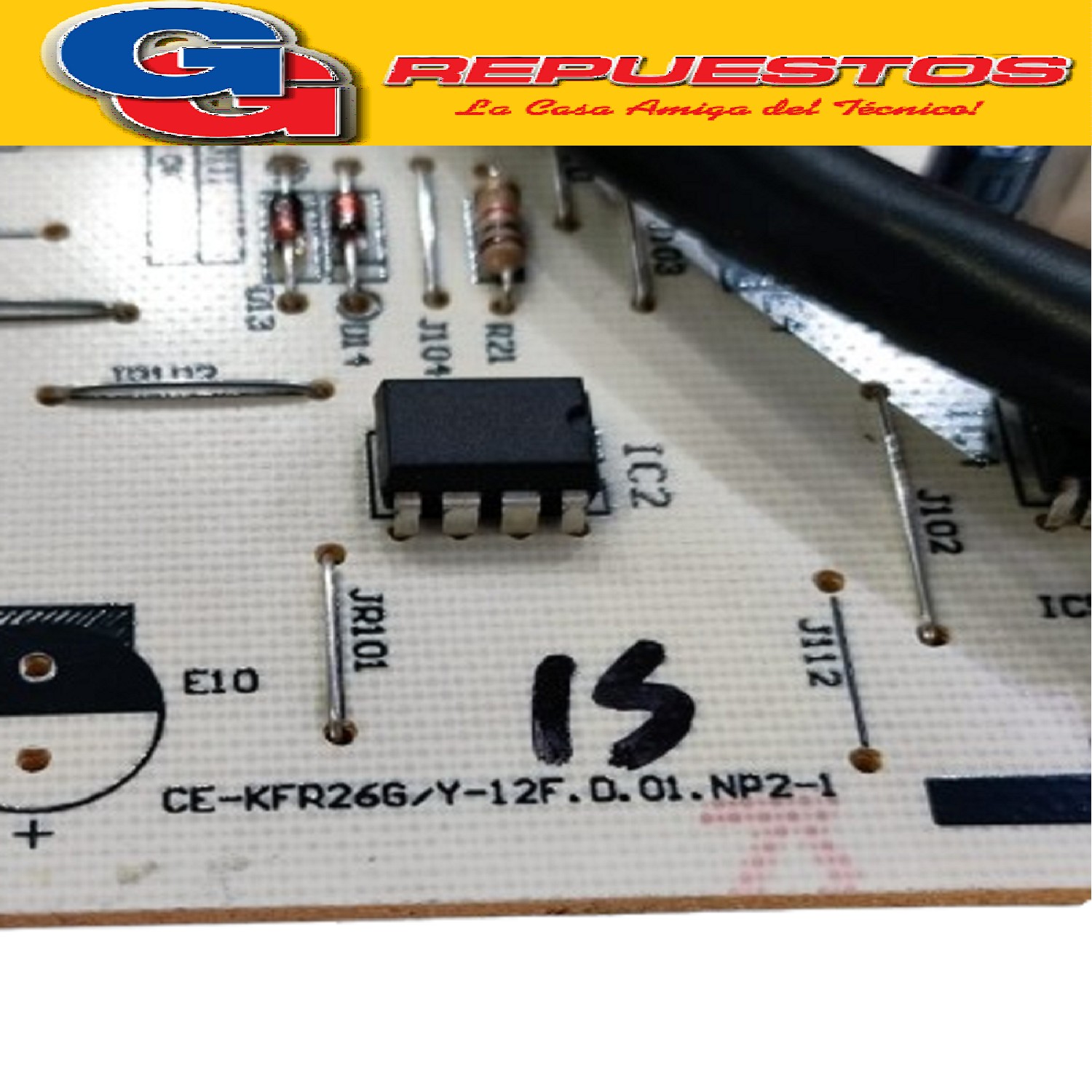 PLAQUETA AIRE ACONDICIONADO CE-KFR26G/Y-12F FRIO CALOR