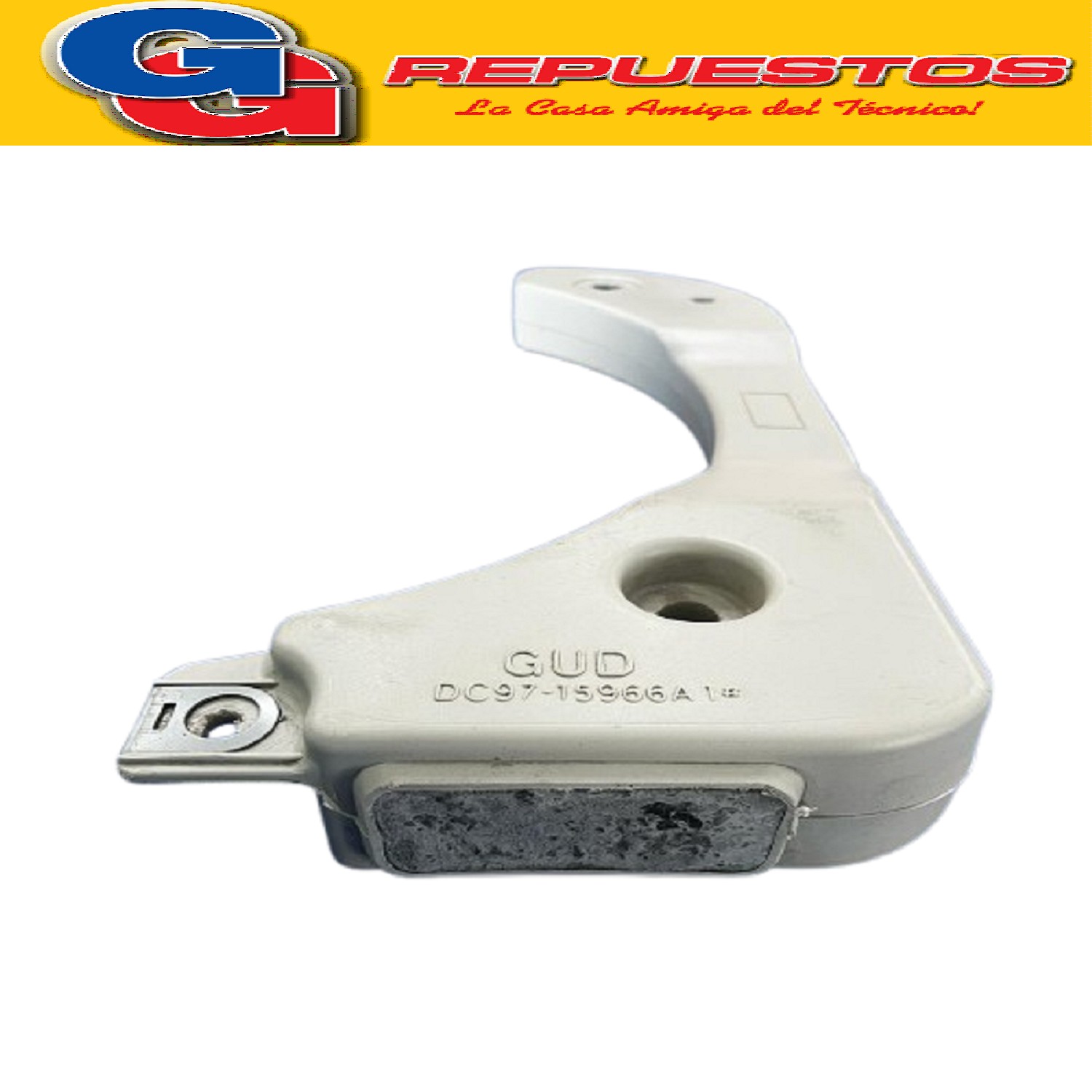 CONTRAPESO DERECHO PLASTICO LAVARROPAS SAMSUNG WF8650 - 1904 CON OJAL SAMSUNG WD0854-WF1702-WF8650-WF1904-WF1804 y OTROS (ORIGINAL CON OJAL) DC97-15966A (SAMSUNG) ASSY WEIGHT BALANCER-(R) WF1904WPUU WD8704DJF DC97-00433A DC97-00659A DC97-15966A-1