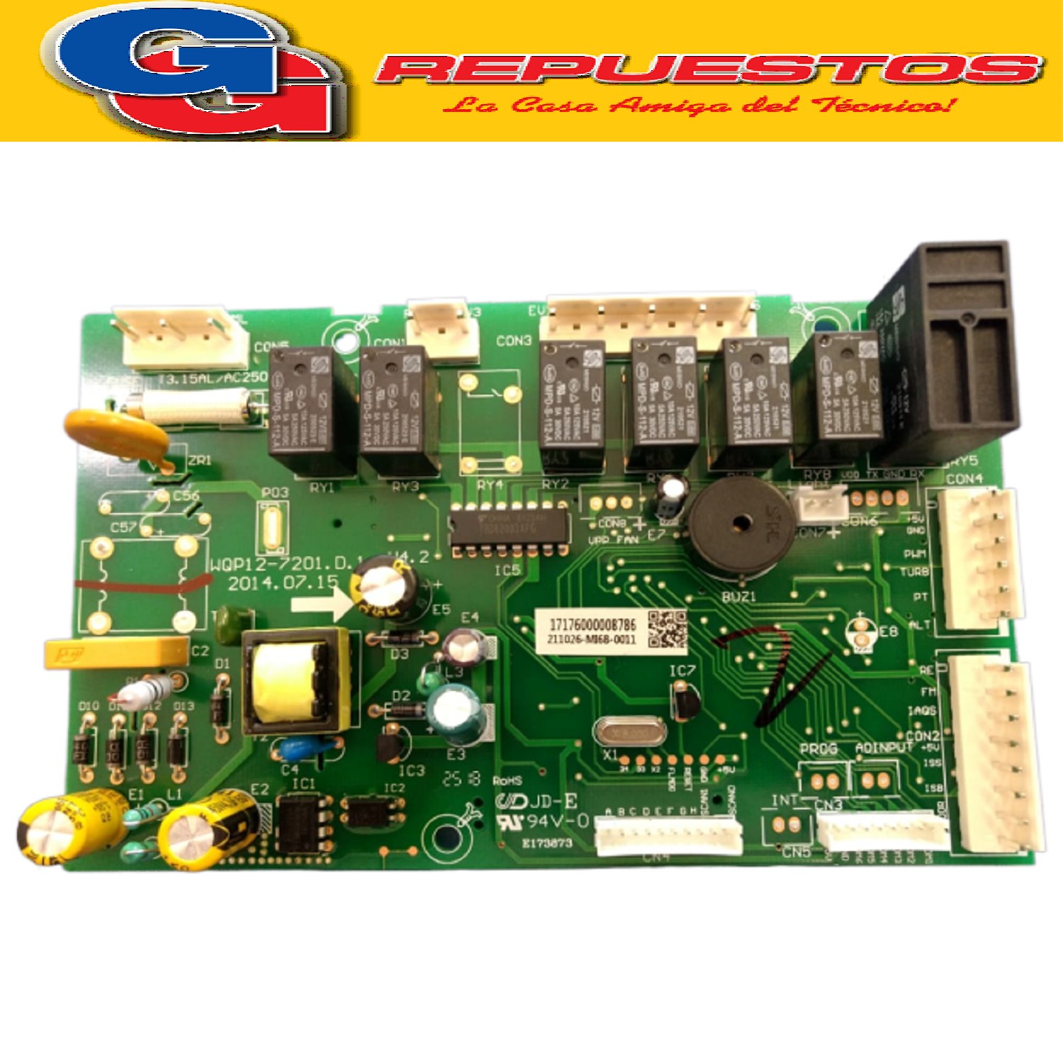 PLAQUETA LAVAVAJILLAS  PARA PHILCO DWPH71AI - DWPH70AI  (ORIGINAL)  PLACA PRINCIPAL ORIGINAL. Cod.Origen: 17176000008786  PARA ATMA - SIAM -PHILCO - MIDEA) MAIN PCB DW-PH71AI Produttore: 211026-MI6B-0027
220V