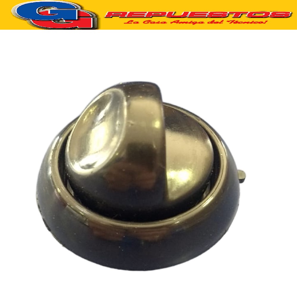 VOLANTE PERILLA COCINA PARA LONGVIE - KENIA 2000 NEGRA Ø8MM/ PERILLA CON ARO Y RESORTE / DIAMETRO DEL EJE 8 MM