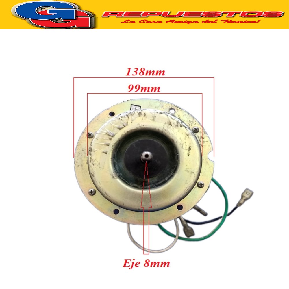 FORZADOR MOTOR CONDENSADOR PARA AIRE ACONDICIONADO YDK-18C-6 NBKFR-35W/B.150.00WX MOTOR FAN OUTDOOR NOBLEX 220X 50Hz 18W 0.25A E 6P