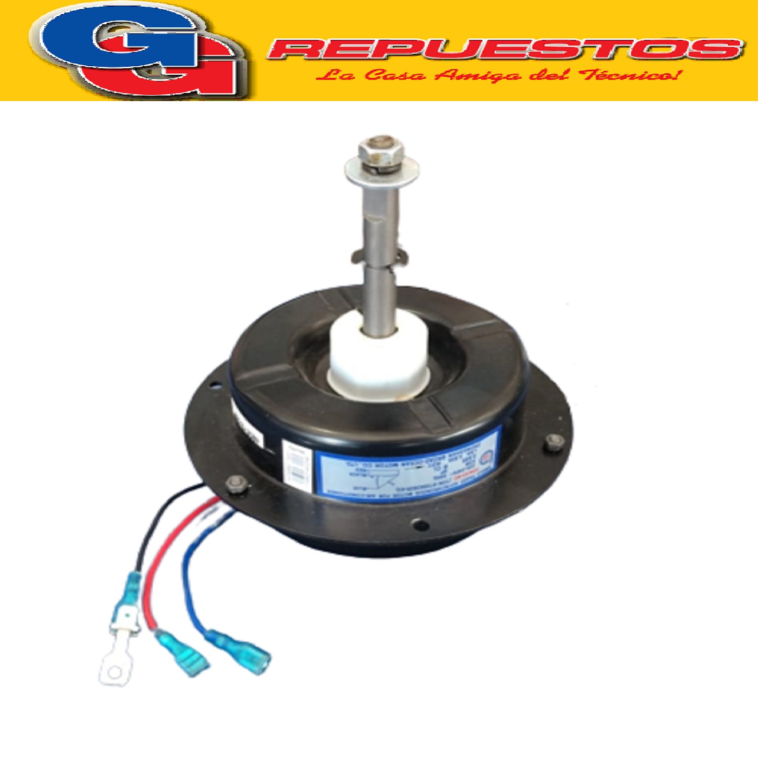 FORZADOR MOTOR CONDENSADOR AIRE ACONDICIONADO SPLIT YDK53-6C (YDK-075S63020-03) GIRO ANTIHORARIO 220-240V 50Hz 53W 0.65A EJE 12MM ZHONGSHAN BROAD-OCEAN MOTOR SINGLE PHASE ASYNCHRONOUS MOTOR FOR AIR-CONDITIONER