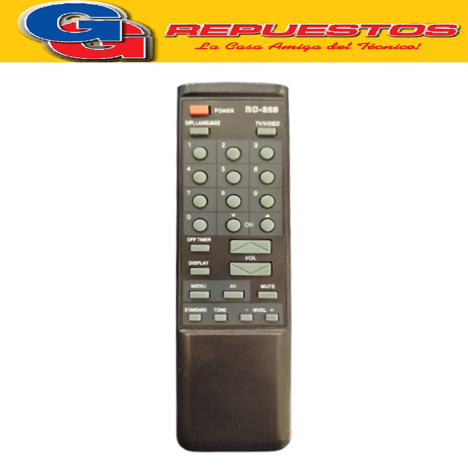 CONTROL REMOTO TV RC-328 (2455) 0920  PARA HITACHI