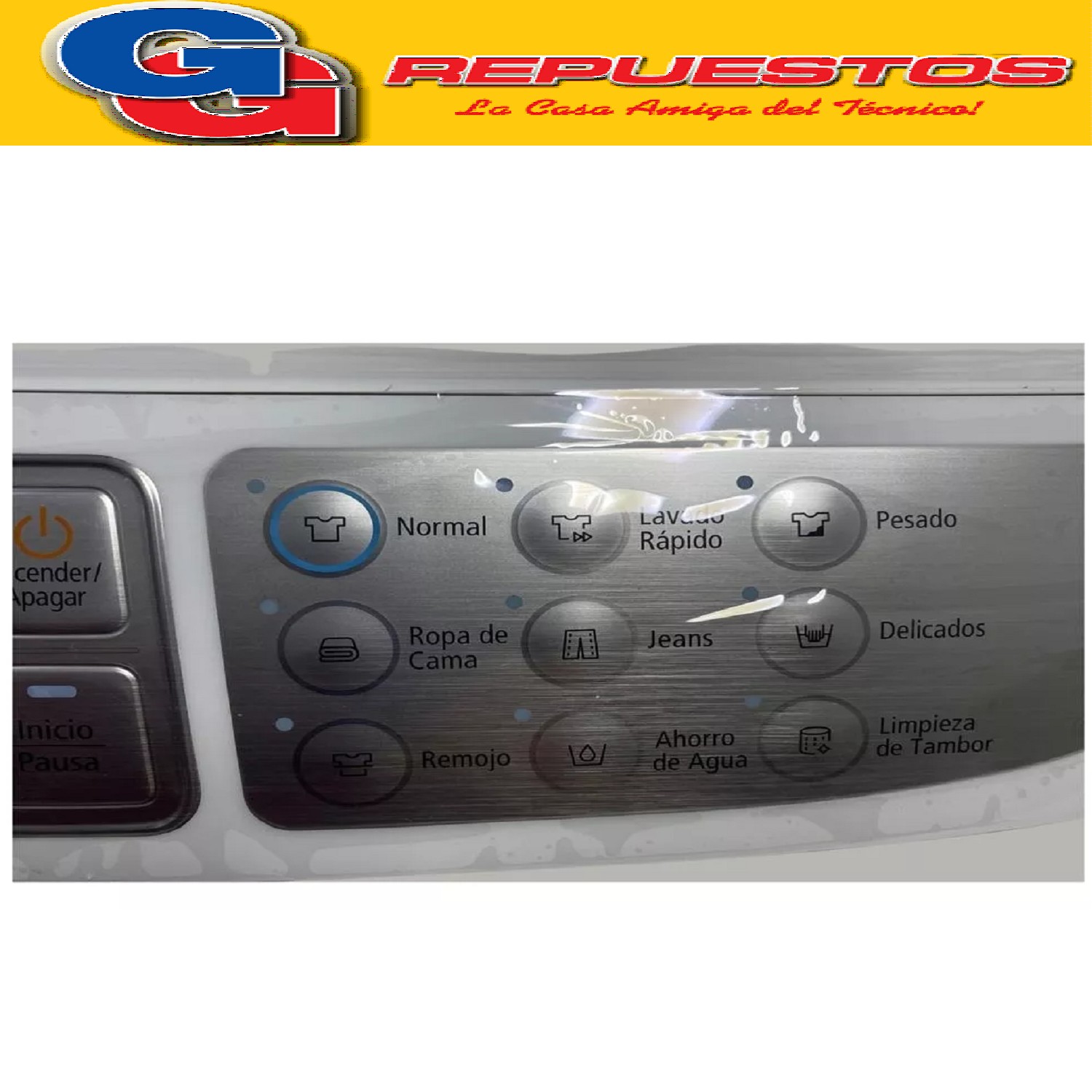 PANEL SUPERIOR PARA LAVARROPAS SAMSUNG WA80 - WA90