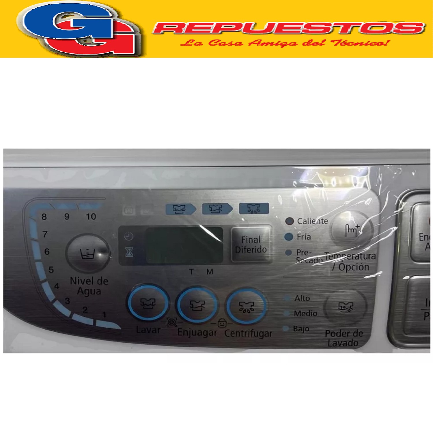 PANEL SUPERIOR PARA LAVARROPAS SAMSUNG WA80 - WA90