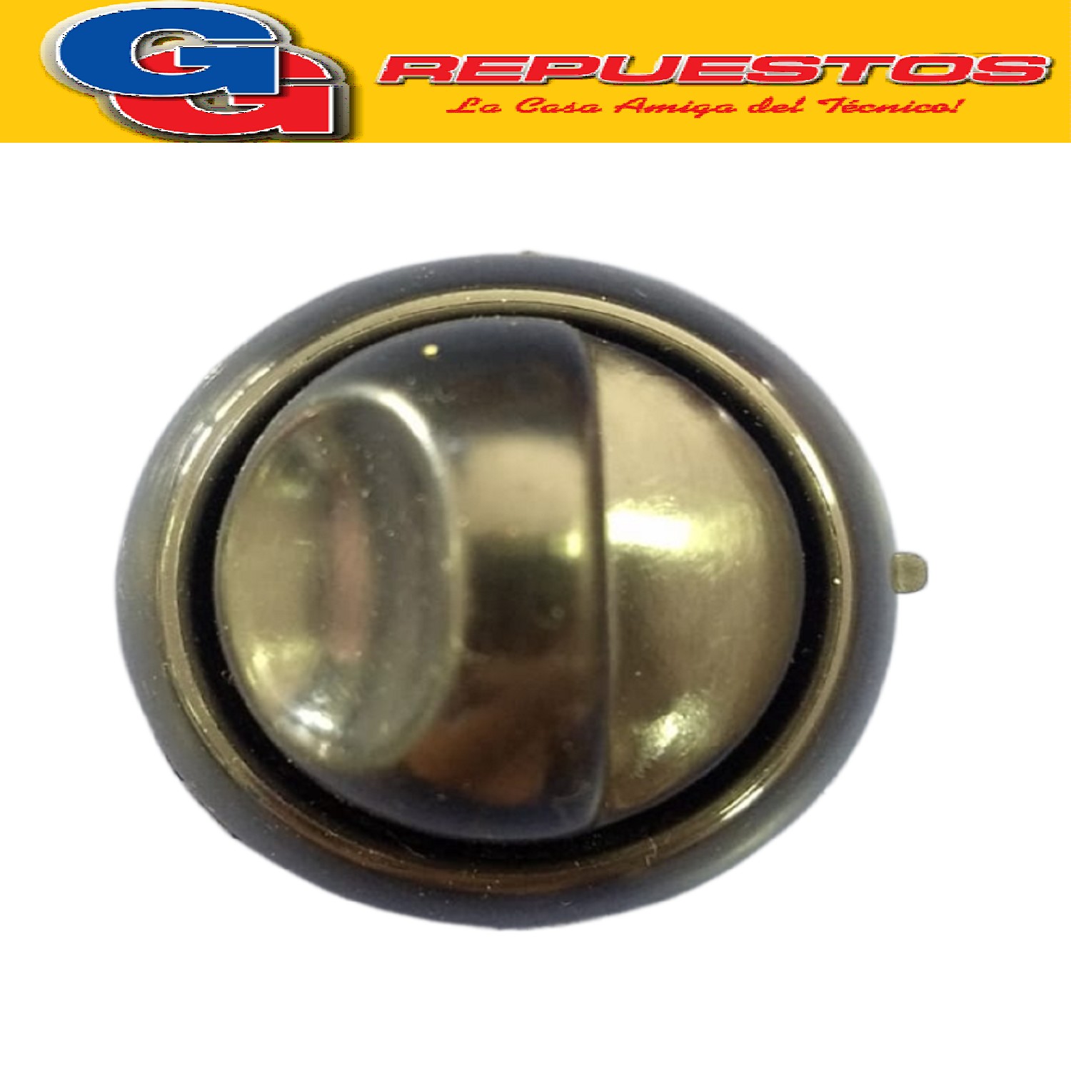 VOLANTE PERILLA COCINA PARA LONGVIE - KENIA 2000 NEGRA   Ø6M M / PERILLA CON ARO Y RESORTE / DIAMETRO DEL EJE 6 MM