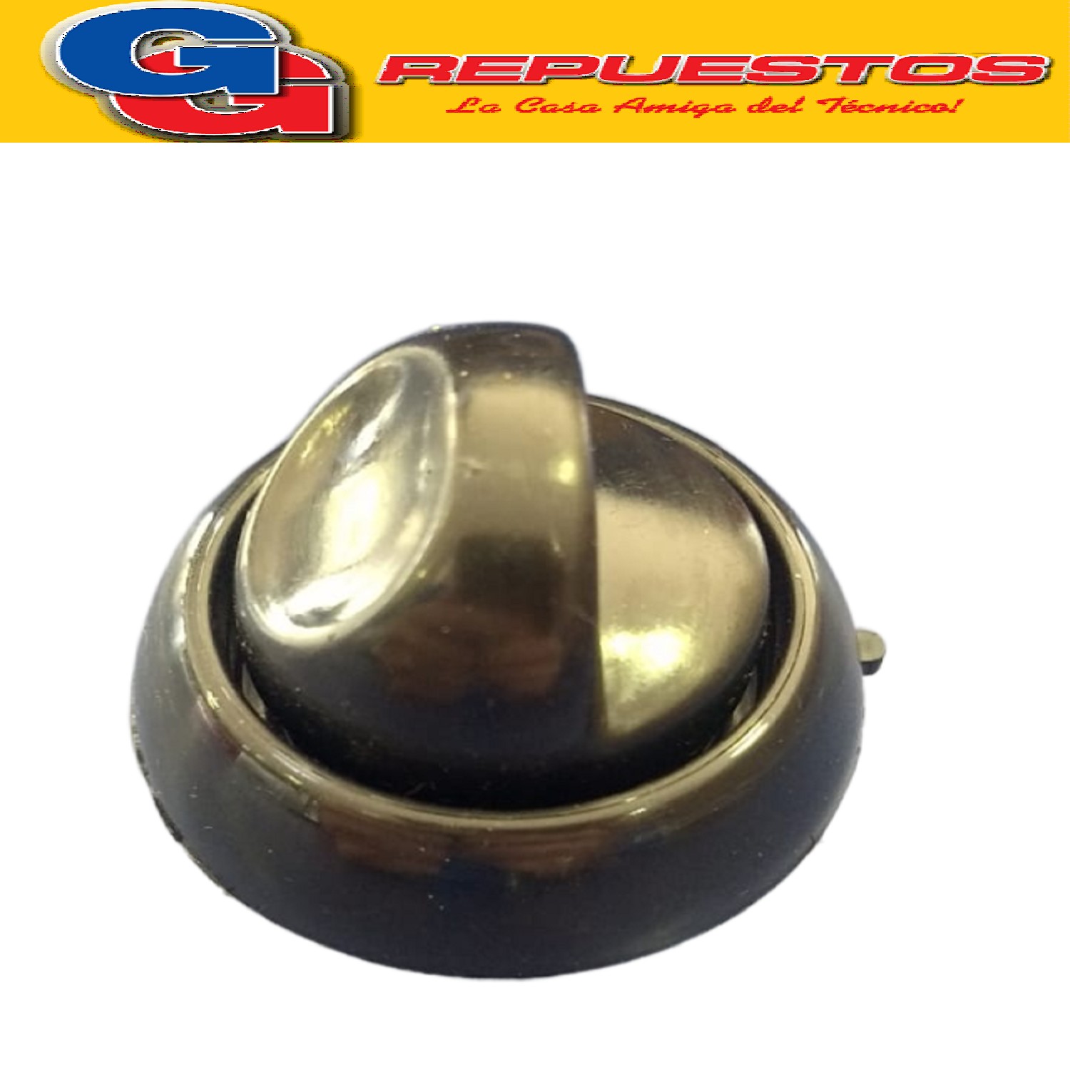 VOLANTE PERILLA COCINA PARA LONGVIE - KENIA 2000 NEGRA   Ø6M M / PERILLA CON ARO Y RESORTE / DIAMETRO DEL EJE 6 MM