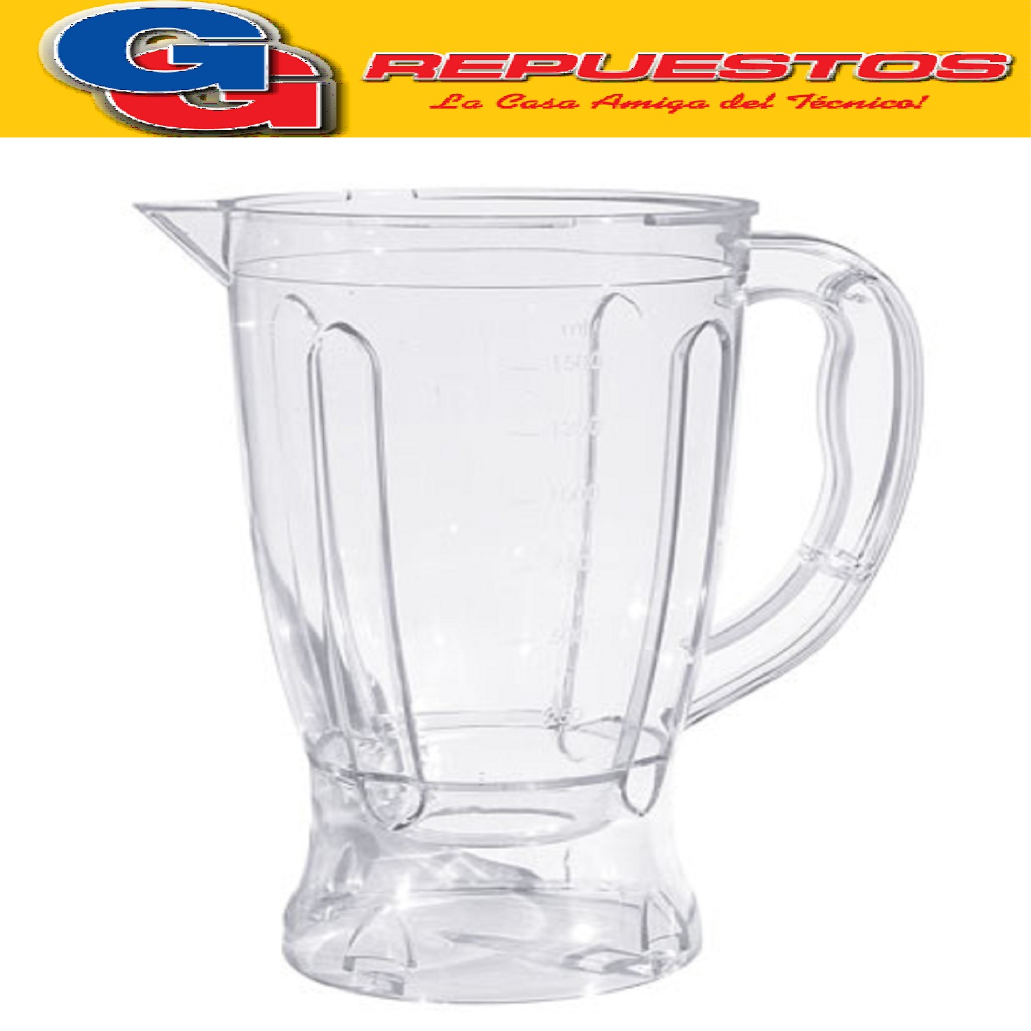 VASO LICUADORA LILIANA MODELO AM680 / AM534 / AL521 /  FP1002J-AR / AL519 / BLL18 / BLL19 / FPL21 VASO DE ACRILICO SIN CUCHILLA