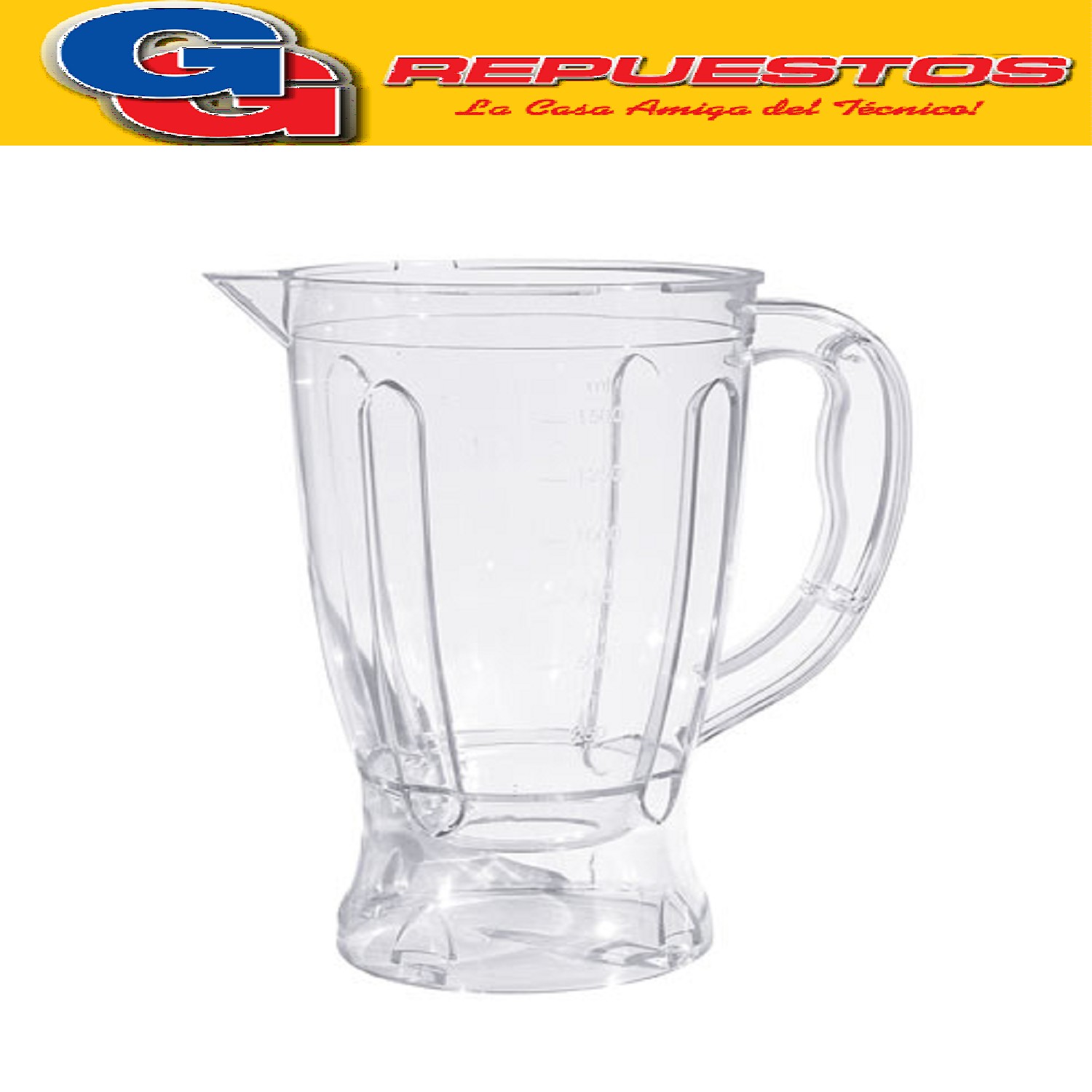 VASO LICUADORA LILIANA MODELO AM680 / AM534 / AL521 /  FP1002J-AR / AL519 / BLL18 / BLL19 / FPL21 VASO DE ACRILICO SIN CUCHILLA