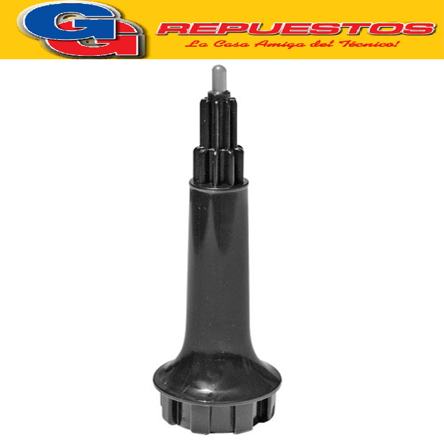 EJE DE TRANSMISION PARA MULTIPROCESADORA LILIANA COLOR NEGRO CON 9 DIENTES ARRIBA Y 8 DIENTES ABAJO COMPATIBLE CON LOS MODELOS  AM700 / AM780 / AM790 / FPA25 / FPA20 EJE PORTA ACCESORIOS