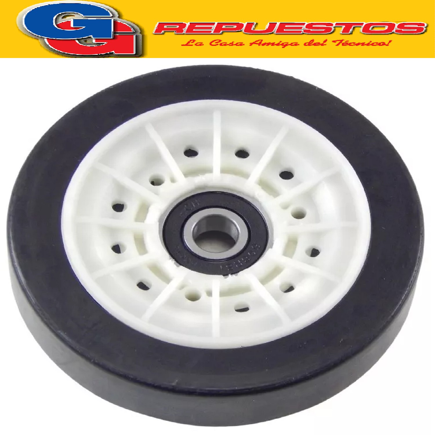 KIT COMPL 4 RUEDAS SECADORA GAFA ADVANCED ADAPTABLE PARA PHS C071B/BDH-DRPH60-GAFA ADV y OTROS (REGLA C/REGLA 608 73mm Diam.ORIG) COMP.C/SECADORA ATMA SCF5810B NOTA: La Secarropas lleva 2u Cod.Origen: 12938200000037 (ATMA-SIAM-PHILCO-MIDEA) MONTAJE RUEDA M58129382000037 (BOMPANI) RUOTE LAVATRICE CON EJE