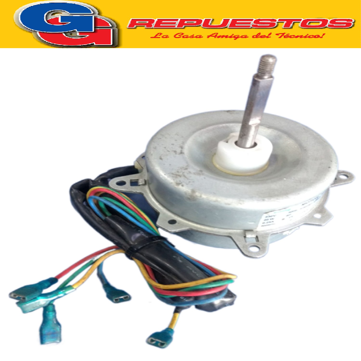 FORZADOR MOTOR CONDENSADOR AIRE ACONDICIONADO YDK20-6L-2 20W 230V. 50HZ 0.25A 6 POLOS CAPACITOR DE 2UF 900RPM (DIAMETRO DEL EJE 8MM) PARA AIRE SPLIT