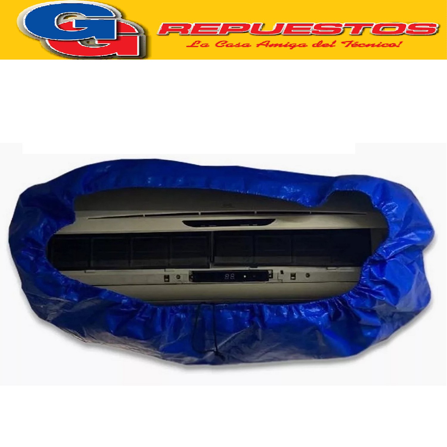 COBERTOR PARA LIMPIEZA DE AIRE ACONDICIONADO SPLIT PARA EQUI POS DE 2250 HASTA 6000 FRIGORIAS (M1220) DE COLOR NEGRO FUNDA DE LIMPIEZA LAVADO