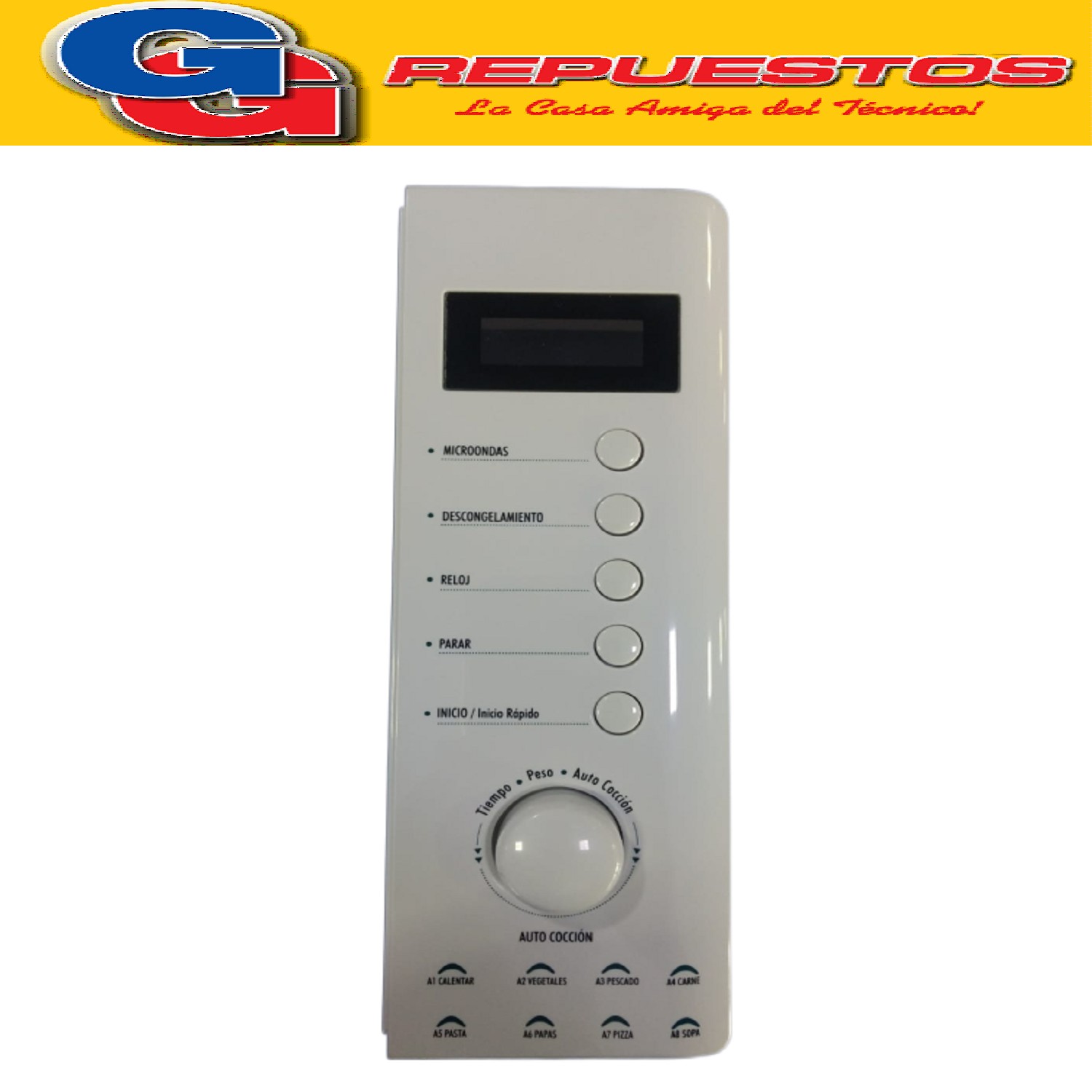 FRENTE DE MICROONDAS CON PLAQUETA Y TECLADO PARA BGH PANEL   PANEL DE CO  NTROL MIDEA PHILCO Y VARIAS MARCAS