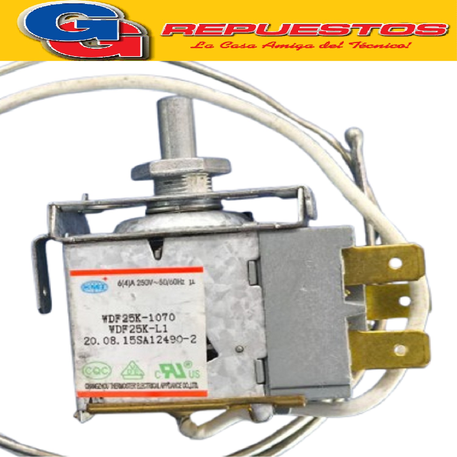 TERMOSTATO WDF25K-1070-028 HELADERA PARA SIAM -ATMA-MIDEA- P HILCO-MIDEA- BRIKET NUEVA AUTOMATICO  (1/2 CAÑA 3 Contactos ORIGINAL) Cod.Origen: 8015250837957 (ATMA-SIAM-PHILCO-MIDEA) TERMOSTATO WDF25K-1070-028 3 +1 CONTACTOS 60x25x60x80mm FRI
49014039-49014732-490