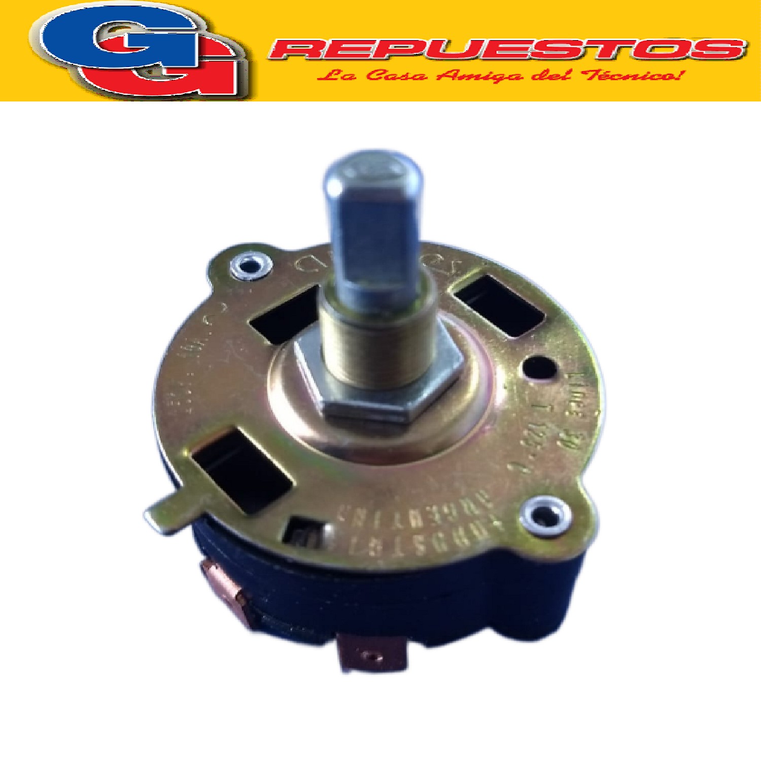 LLAVE SELECTORA LUZ-ENCENDIDO HORNO DOMEC
