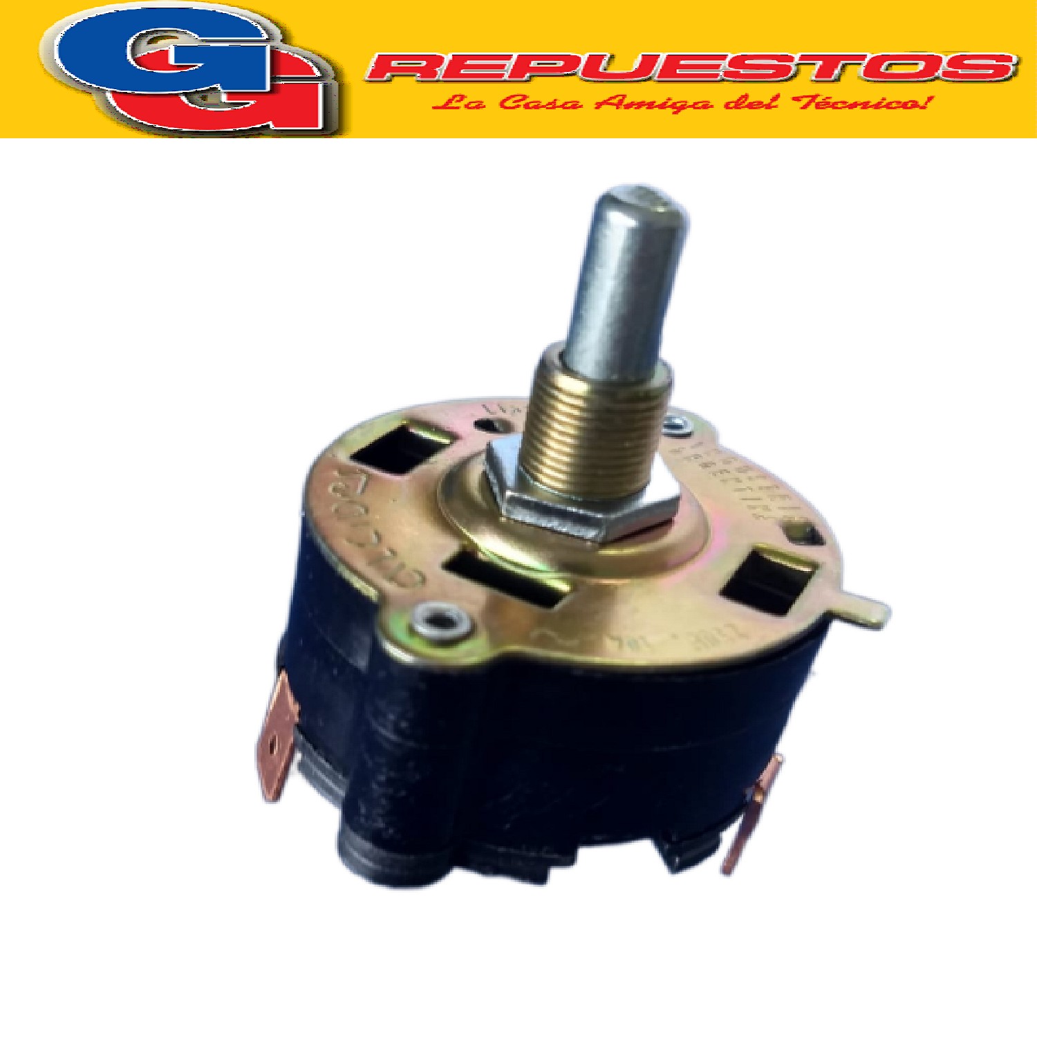 LLAVE SELECTORA LUZ-ENCENDIDO HORNO DOMEC