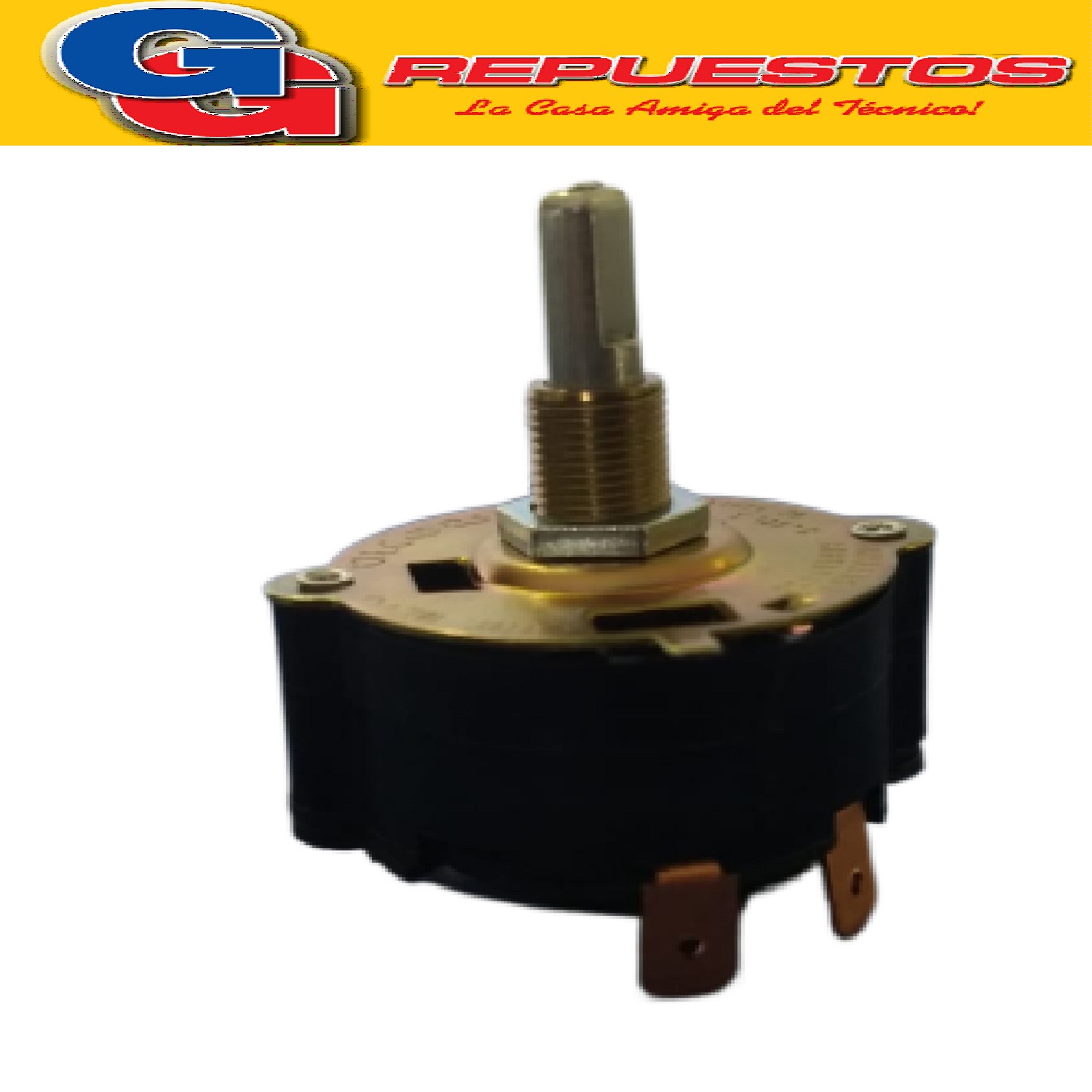 LLAVE SELECTORA LUZ-ENCENDIDO HORNO DOMEC