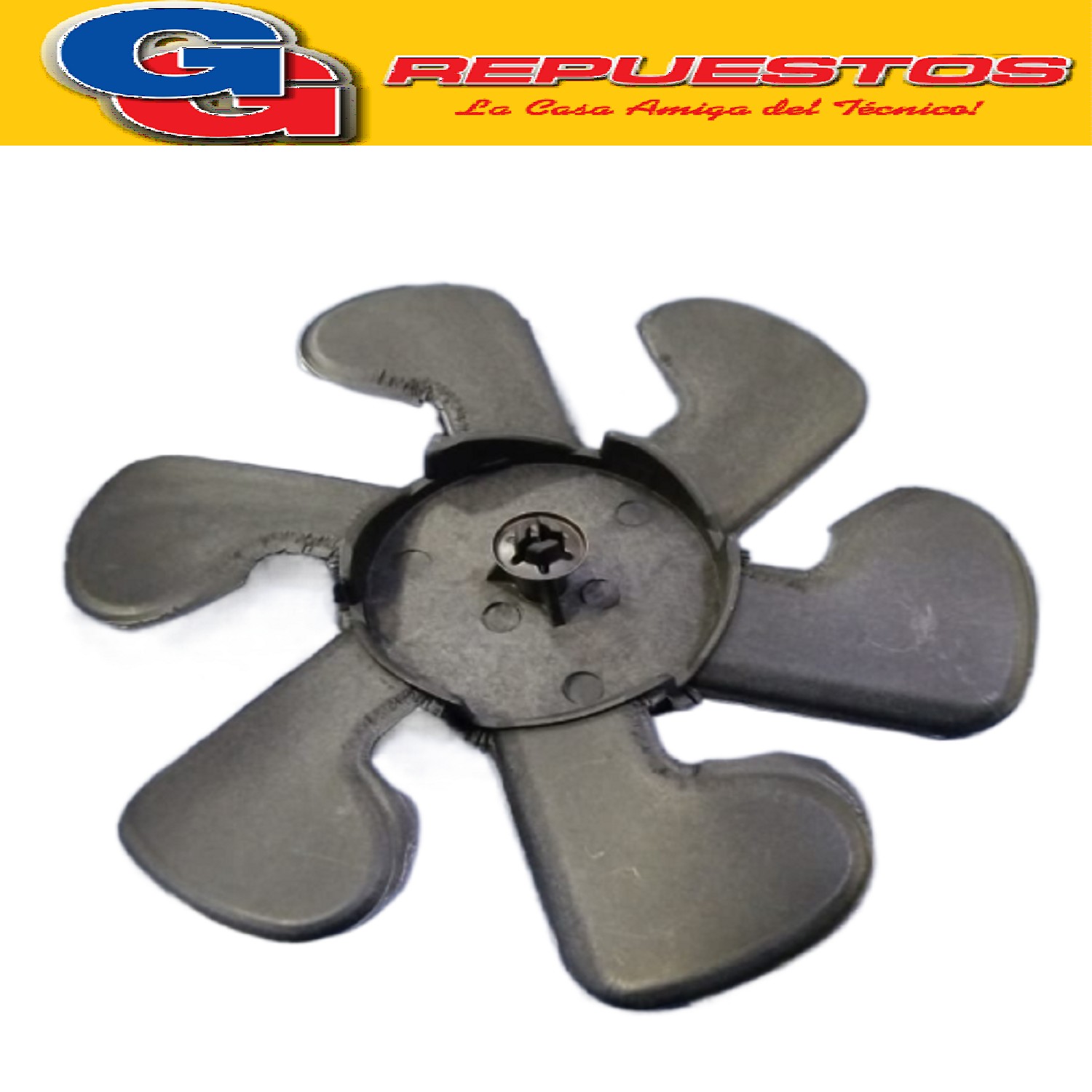 PALA DE 6 ASPAS CALOVENTOR LILIANA COMPATIBLE CON LOS MODELO S CFH400 / CFH417 / CFH10 / CFH401 / CV-DB01 / CAWB01 / CC-TH / CNQ-CFH400 / GARCV01 DIAMETRO TOTAL 15,5CM DIAMETRO DEL EJE 4MM ANCHO TOTAL 13MM HELICE PALETA