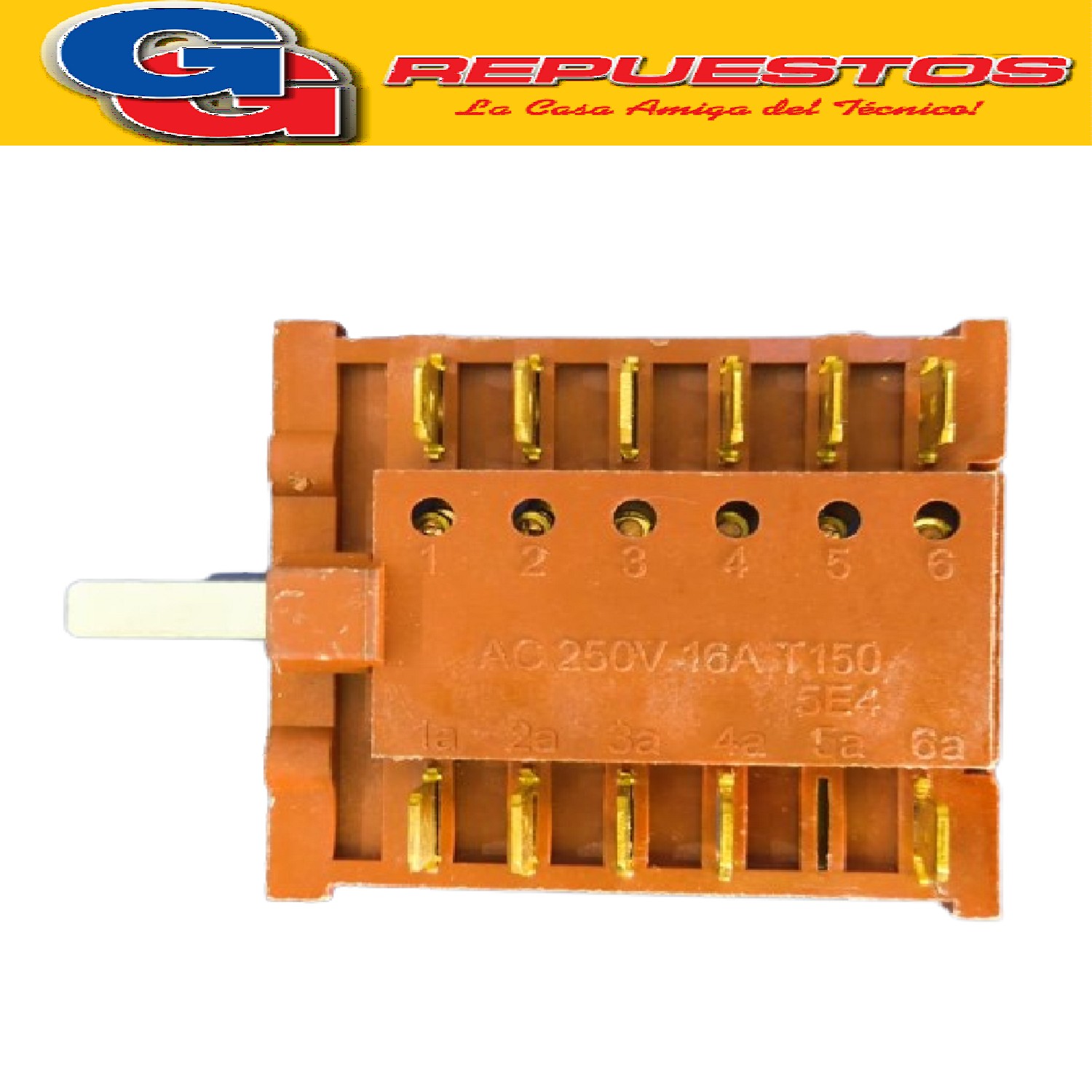 LLAVE HORNO ELECTRICO 6 CONTACTOS ABIERTA ATMA