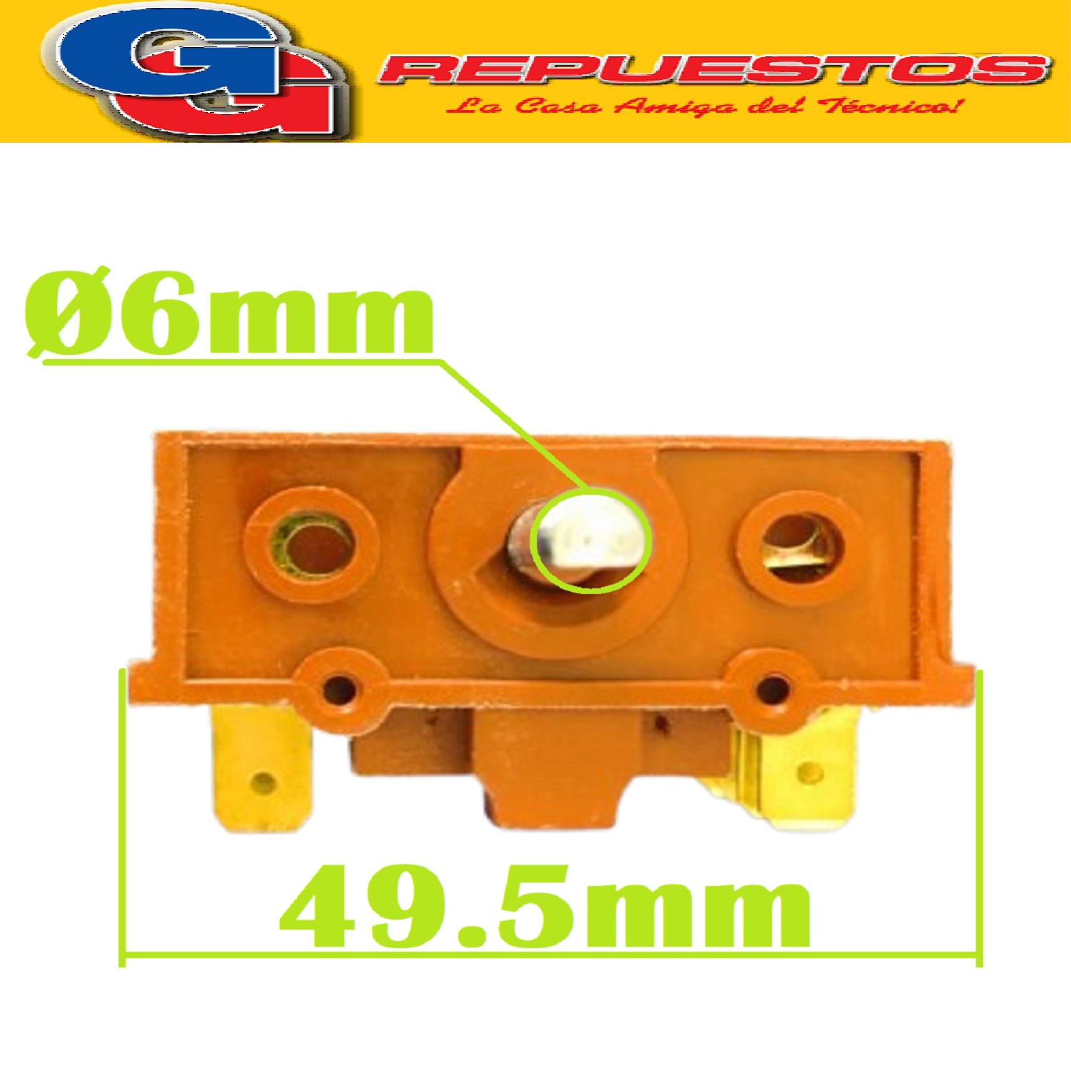 LLAVE HORNO ELECTRICO 6 CONTACTOS ABIERTA ATMA