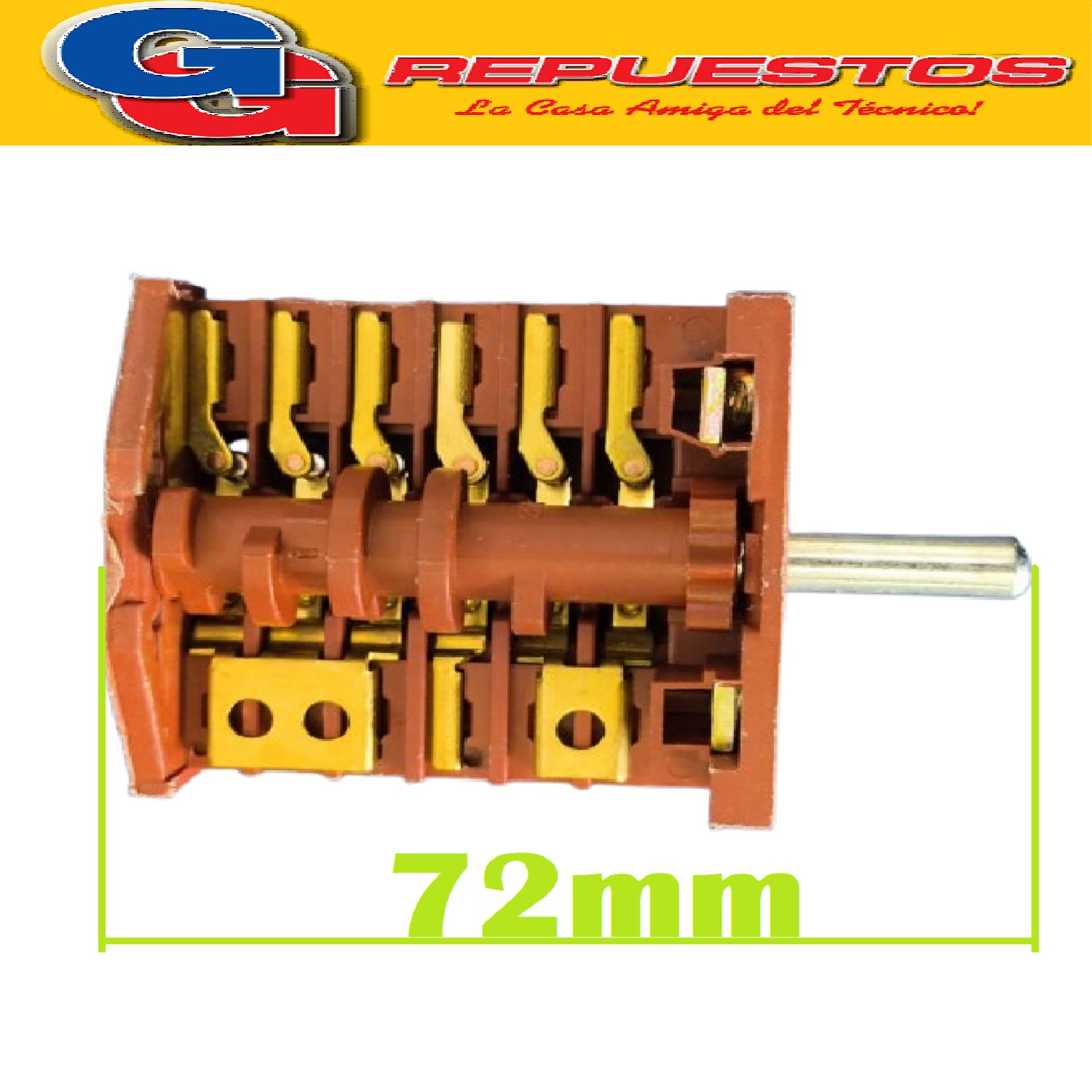 LLAVE HORNO ELECTRICO 6 CONTACTOS ABIERTA ATMA