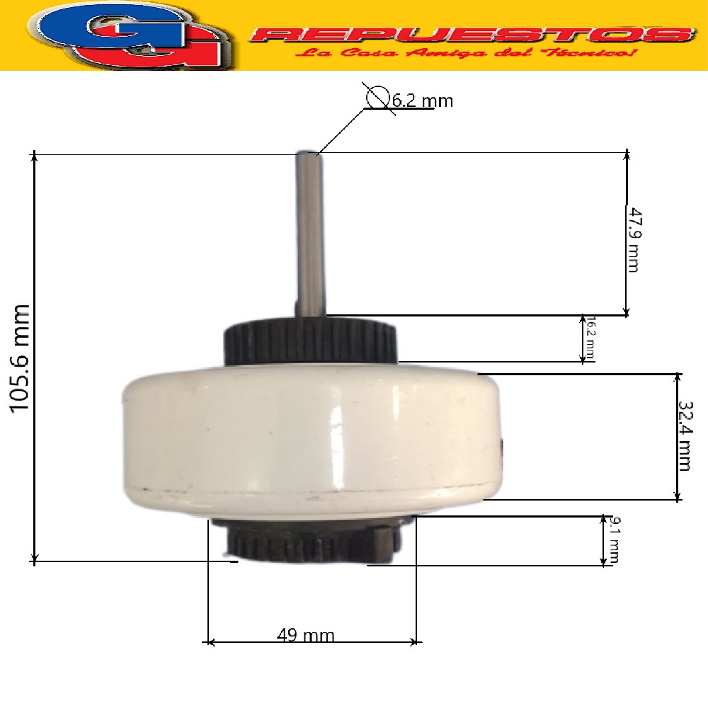 FORZADOR MOTOR EVAPORADOR PARA AIRE ACONDICIONADO  Y4S476A31 00G 2  20-240 V 50HZ 14W 0.17A IP20 1.5uF/450V 1300RPM GIRO ANTIHORARIO
