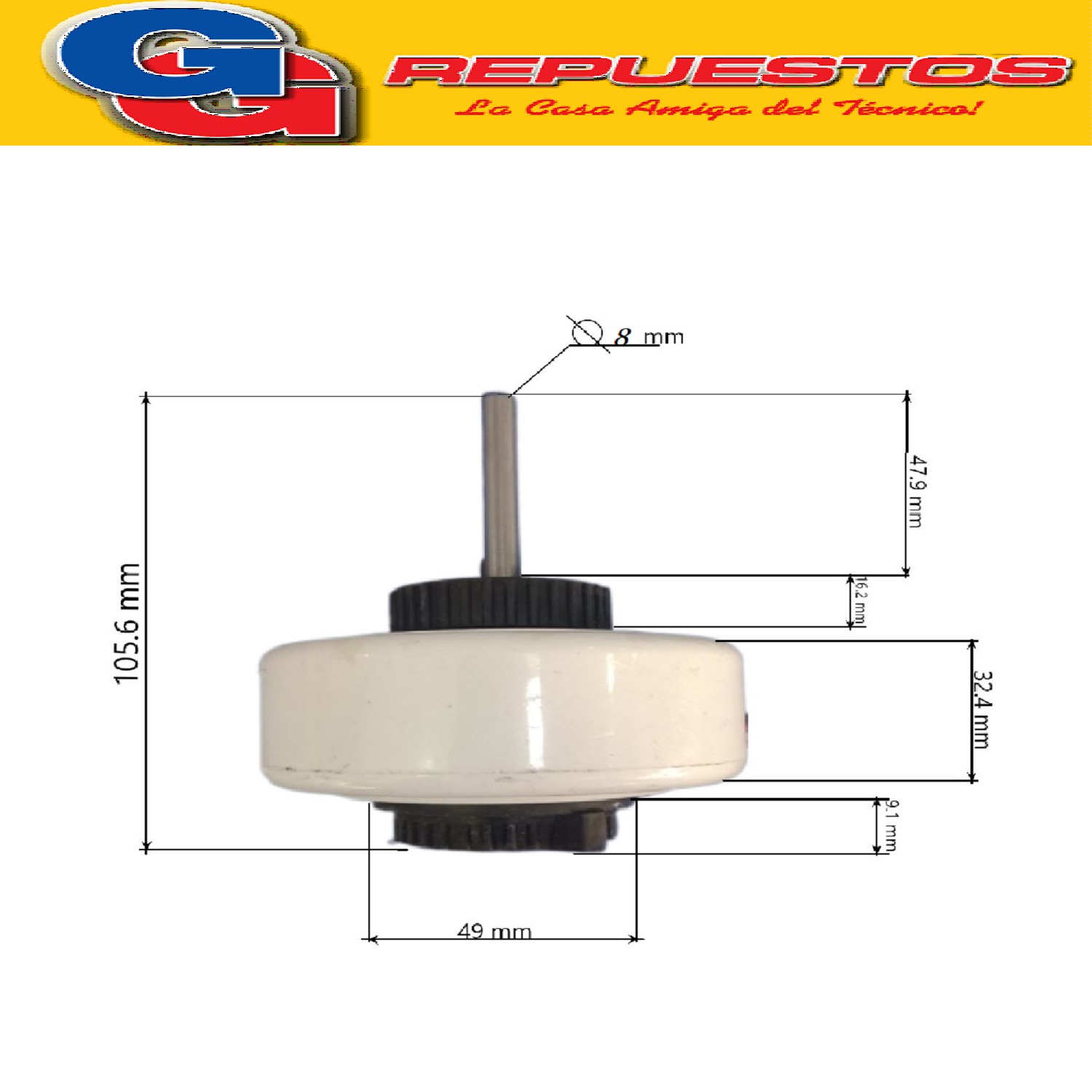 FORZADOR MOTOR EVAPORADOR PARA AIRE ACONDICIONADO  Y4S476A31 00G 2  20-240 V 50HZ 14W 0.17A IP20 1.5uF/450V 1300RPM GIRO ANTIHORARIO