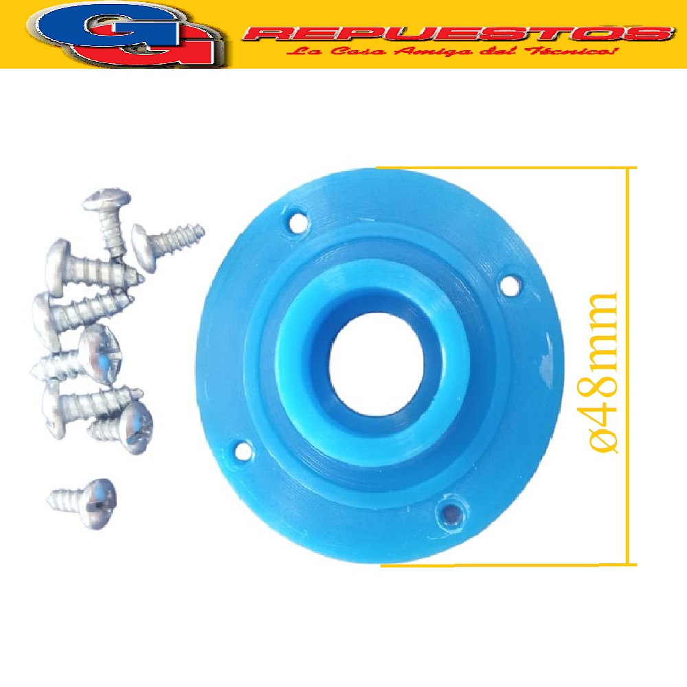 MANCHON 48MM PARA REPARACION TURBINA AIRE SPLIT  (INCLUYE KI T DE TORNILLOS) MANCHON 48MM DE DIAMETRO EXTERIOR Y 15MM DE DIAMETRO INTERIOR (INCLUYE KIT DE TORNILLOS) RAPTOR TOOLS
