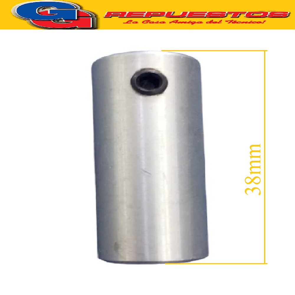 BUJE 8MMX38MM PARA MANCHON PARA TURBINA AIRE SPLIT BUJE DE A LUMINIO DE 8MM DIAMETRO INTERIOR, 15MM DIAMETRO EXTERIOR, 38MM DE LARGO DE MANCHON  (INCLUYE PRISIONERO) PARA TURBINA RAPTOR TOOLS