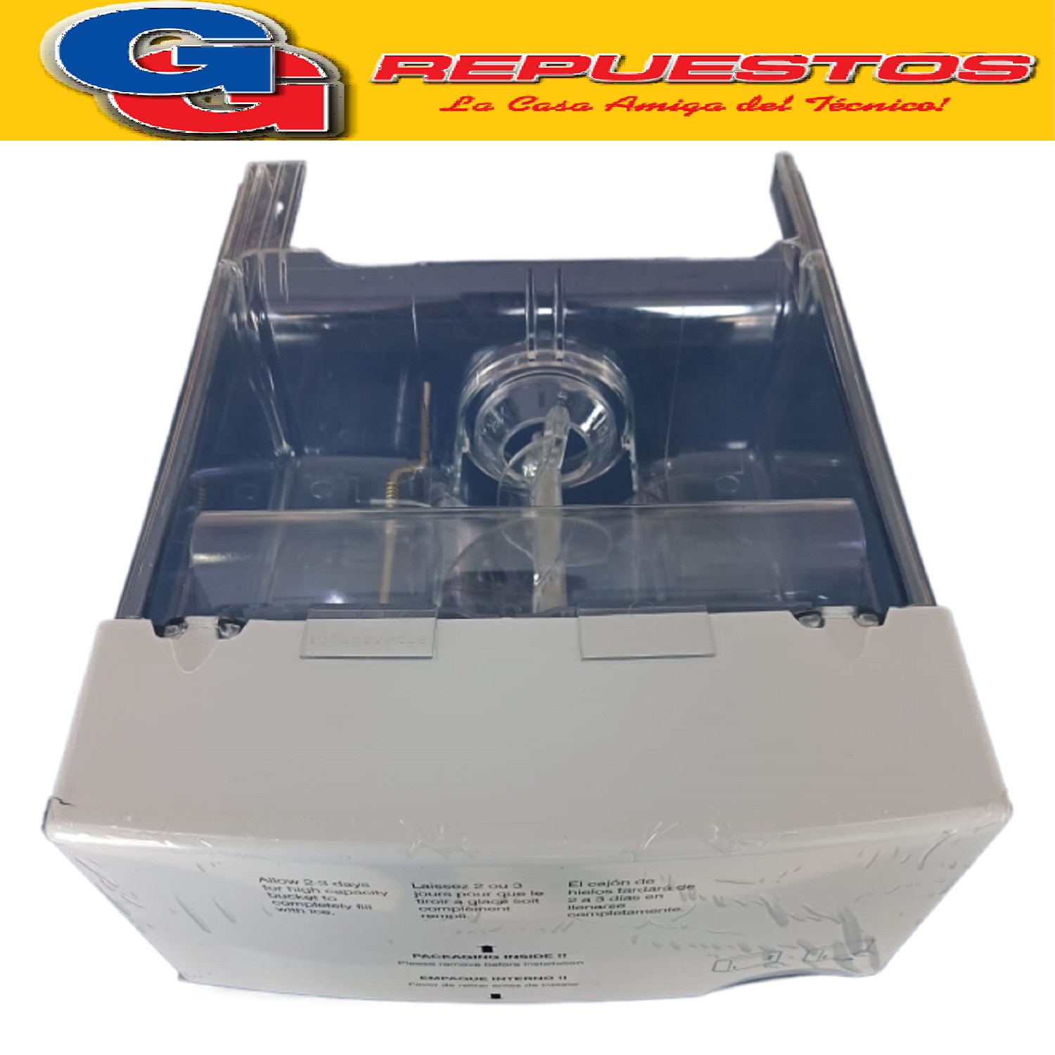 FABRICADORA DE HIELO PARA HELADERA GENERAL ELECTRIC  GSS25LS LRCSS WR17X12091  Compatible con GE WR17X12091, PATRICK, mabe, drean Conjunto ICE MAKER, cubo de hielo genuino (blanco) CONJUNTO ORIGINAL GE CUBO DE HIELO Y BARRENADORA GSS25CGHRCWW 197D2275P002 197D4584P003
