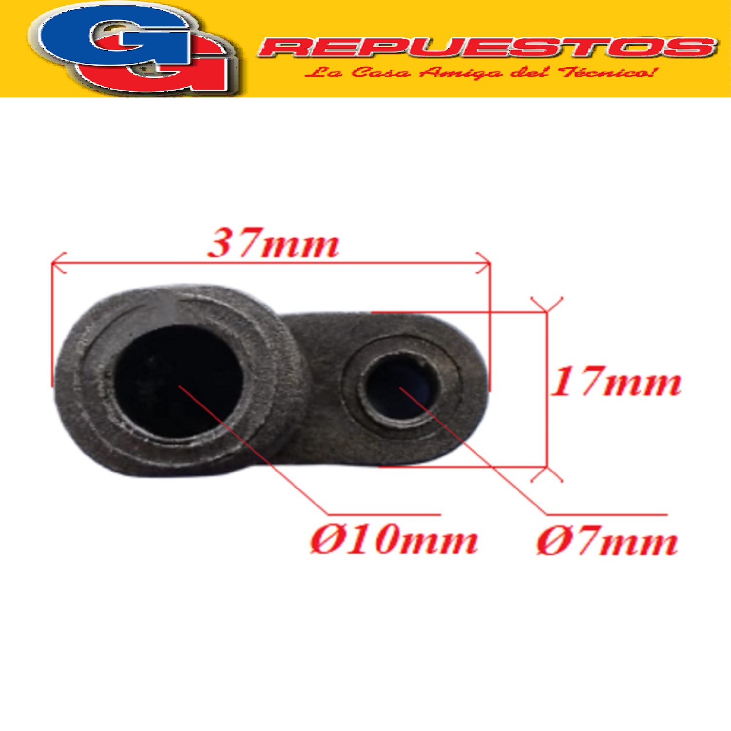 ZAPATITO MANDO BIELA VENTILADOR INDUSTRIAL LILIANA Y OTRAS C OMPATIBLE CON LOS MODELOS VPI32 / VWI32 / VWIT32 / DBPAR32 / DBPIE32 / VPI32CB / VWI32CB CONECTOR DE GIRO INDUSTRIAL