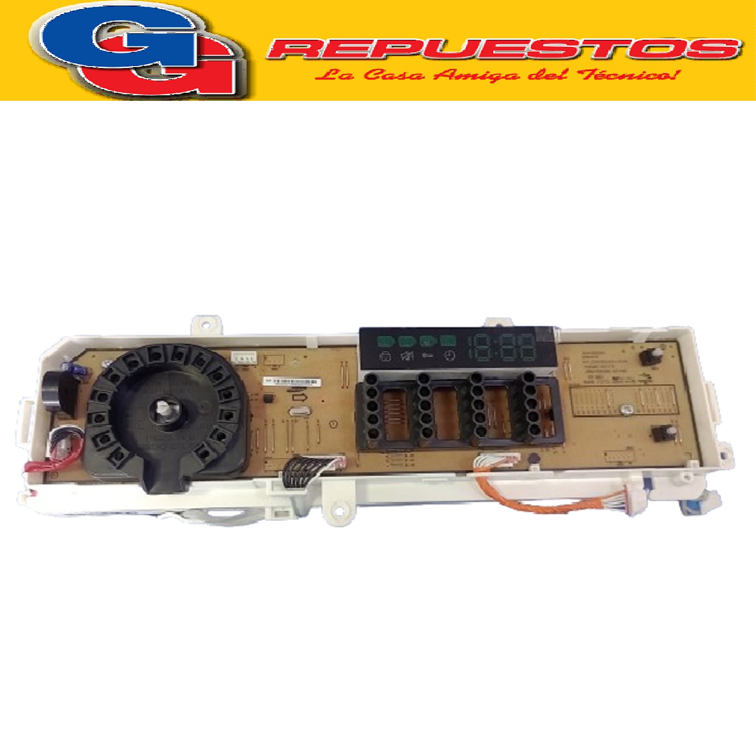 PLAQUETA COMPLETA LAVARROPAS COMPATIBLE CON SAMSUNG INVERTER WW90J5410GWUBG 9Kg (UNIDAD DE POTENCIA-DISPLAY INTERFACE y TRAFO ORIGINAL)
NOTA: Kit incluye
DC92-01768Y Placa Potencia
DC92-01770N Placa de display
DC27-00012A Bobina
Cod.Origen:
DC92-01778W (SAMSUNG) PLACA COMPLETA WW90J5410GSUBG ECO BUBBLE 9KG
Produttore: VISUAR
DC-EW23-016.1(C3)