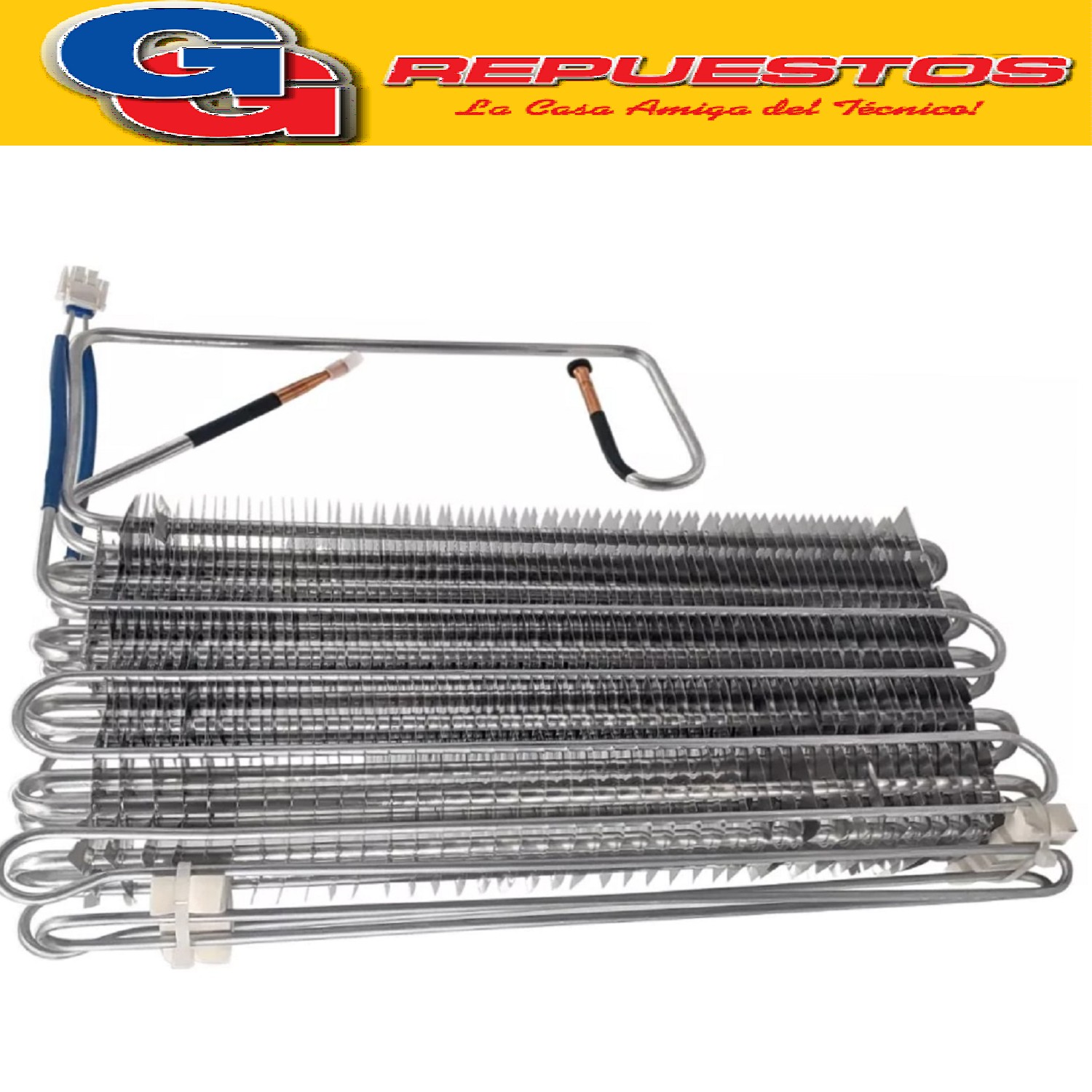 EVAPORADOR HELADERA NO FROST PATRICK HPK450M00LB  ORIGINAL C ONJUTO EVAPORADOR CON RESISTENCA S/ACUMULADOR HEALADERAS PATRICK, MABE, GENERAL ELECTRIC HGE450NFBDA HGE450BA HGE455BA HGE450NFMDA HGE450MA HGE455MA HGE455PA HGE450PA HGE450WA HGE455WA HGE455 Con chicote de cobre para soldar Cod Oriegen: WG03F05607