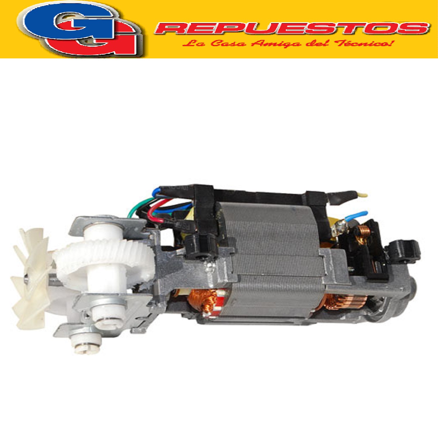 MOTOR BATIDORA CON LLAVE Y ENGRANAJES MARCA LILIANA COMPATIL E CON LOS MODELOS AB901 / AB101