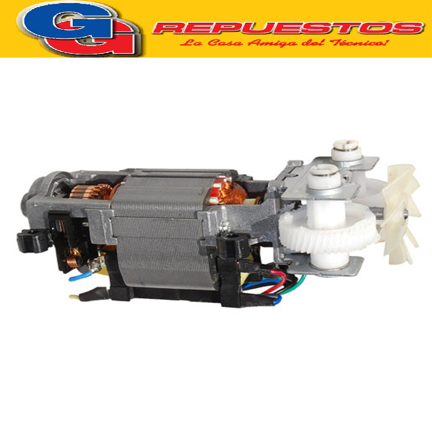 MOTOR BATIDORA CON LLAVE Y ENGRANAJES MARCA LILIANA  COMPATILE CON LOS MODELOS AB901 / AB101