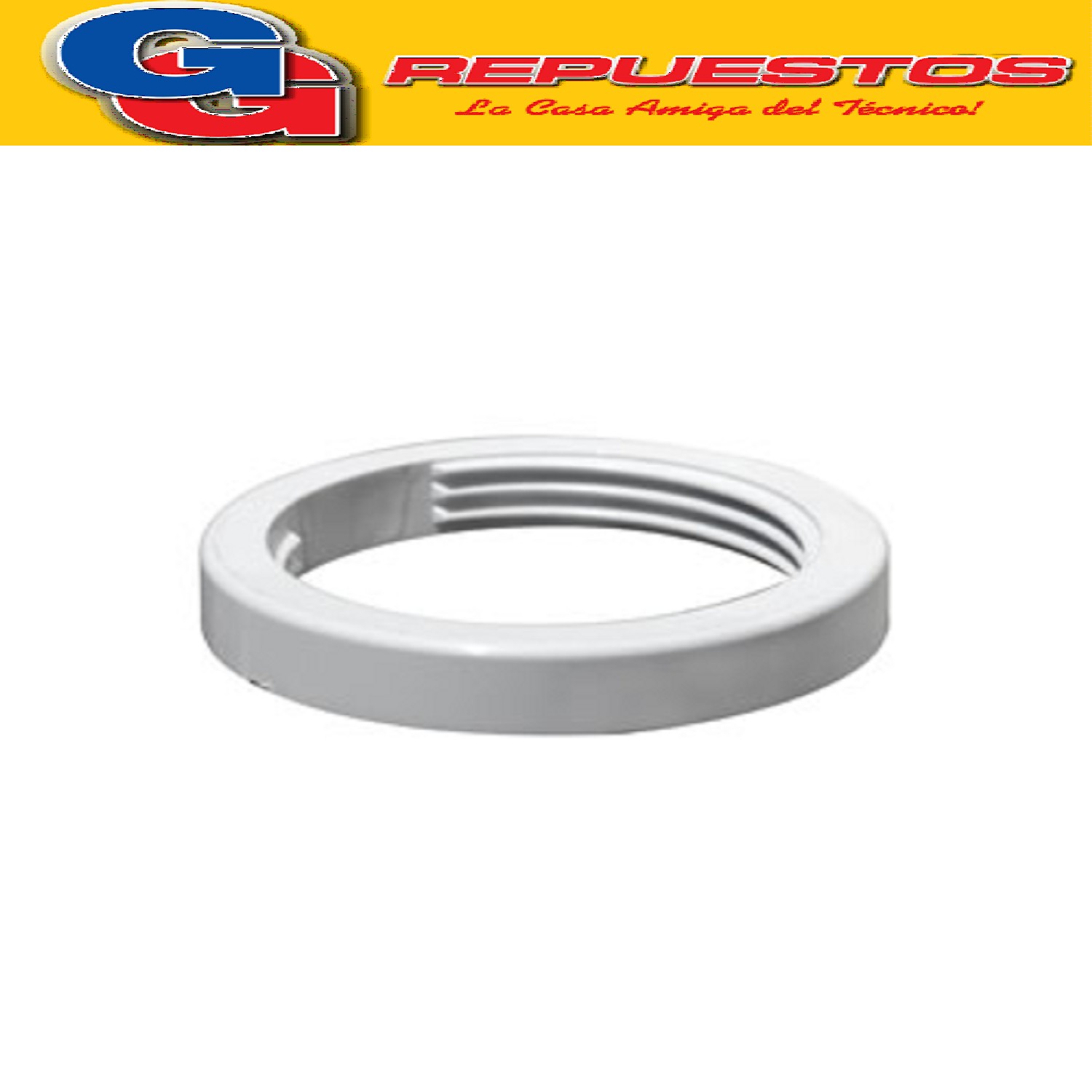 ROSCA AJUSTE INFERIOR COLOR BLANCO LICUADORA LILIANA COMPATI BLE CON LOS MODELOS AM430 / AM433 / AM530 / AM533 / AM330 / AM333 / AL519 / BLL08 / AM660 / AM640 / AM830 PROCESADORA DIAMETRO DE ROSCA 42MM DIAMETRO EXTERIOR 56MM