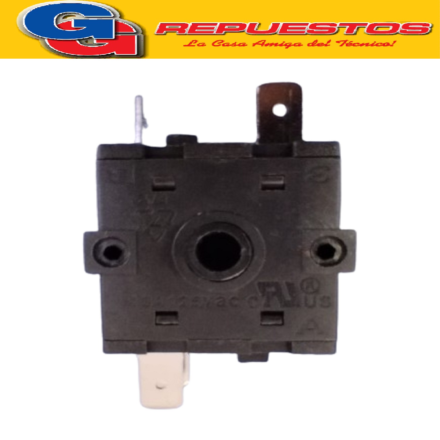 LLAVE SELECTORA HORNO ELECTRICO 4 POCISIONES 5 CONTACTOS SIN EJE PARA HORNO ELECTRICO
