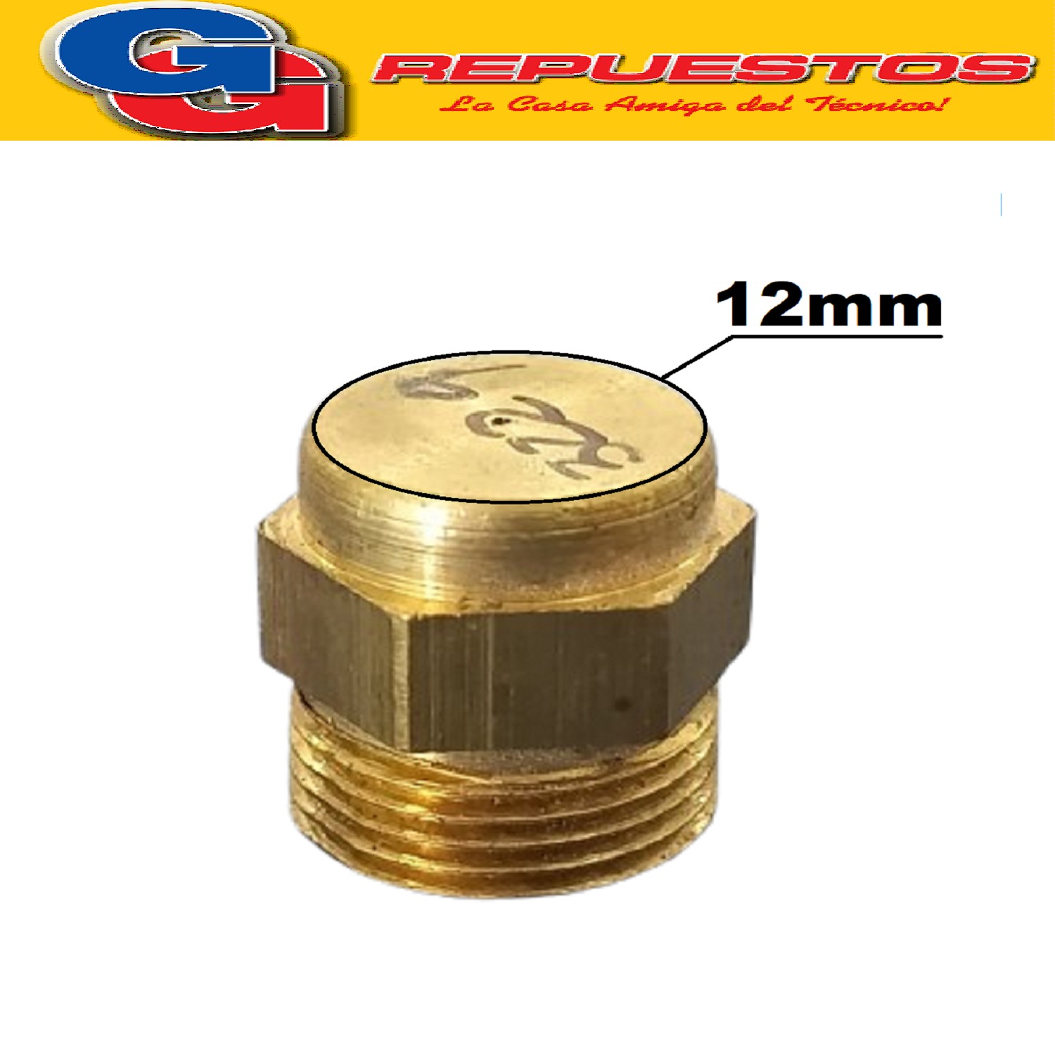 INYECTOR COMPATIBLE CON LONGVIE ANTIGUO QUEMADOR  LARGO 15mm ROSCA 12mm 0.50mm