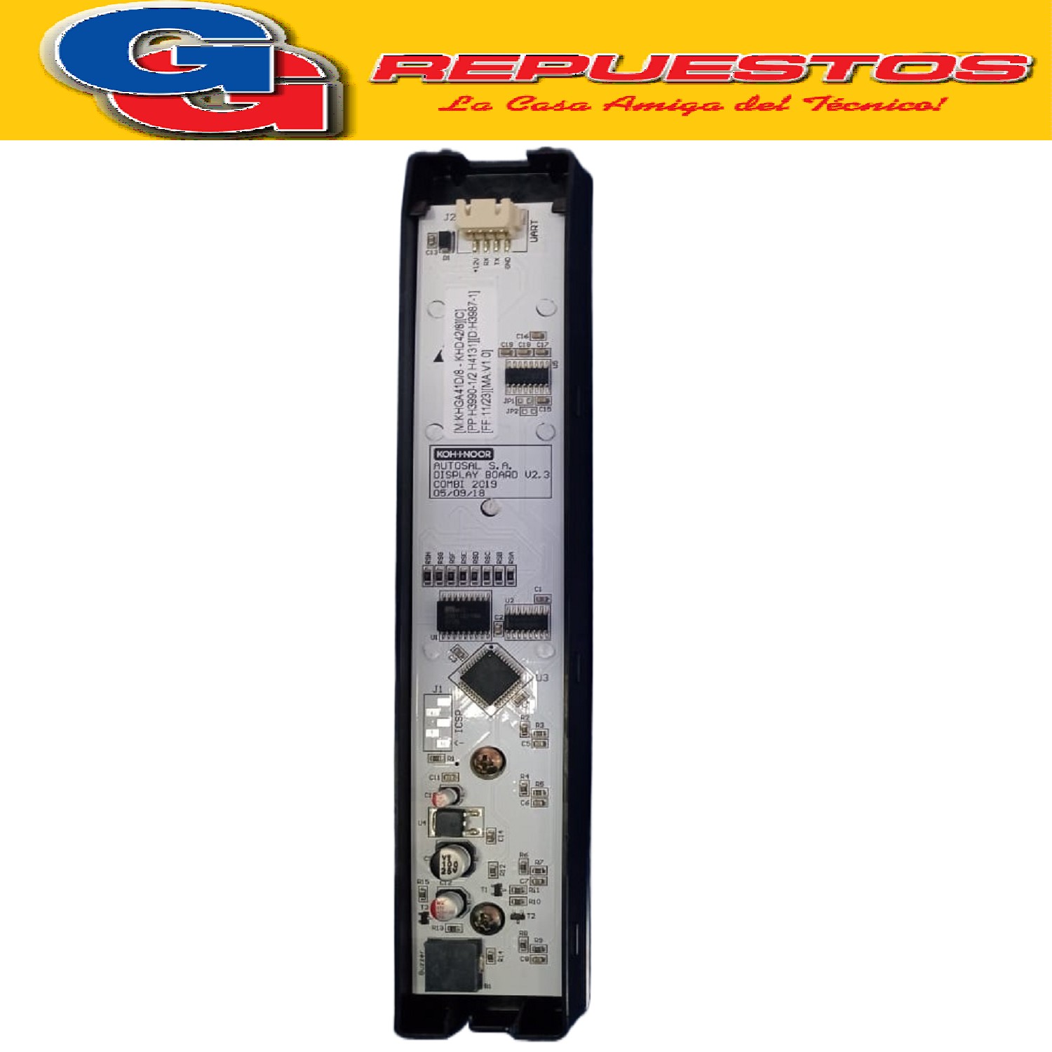 PLACA + DISPLAY PARA HELADERA NO FROST KOHINOOR KHDF42D/8  O RIGINAL Conjunto de plaqueta principal + display de repues HELADERA NO FROST DUOCOOLING KHDF42D/8 TM 409LTS NEGRA KHDA42D/8 KHD42D/8 KHDb42D/8 PLAQUETA DE POTENCIA
